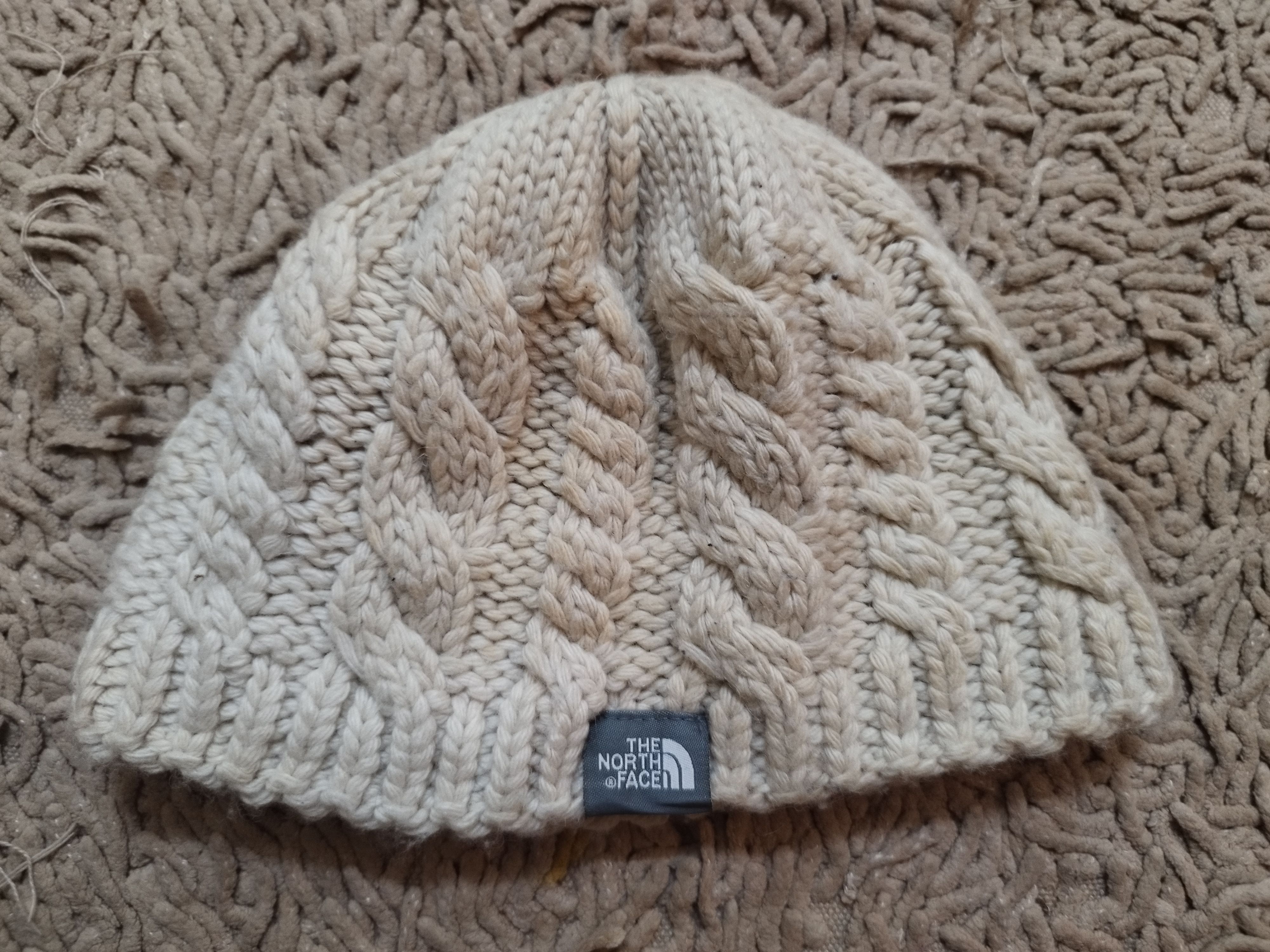 The North Face The North Face White Beanie Size ONE SIZE - 2 Thumbnail