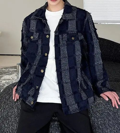 Other Natsumi x Mieko Blue Striped Denim Jacket Size US L / EU 52-54 / 3 - 7 Thumbnail
