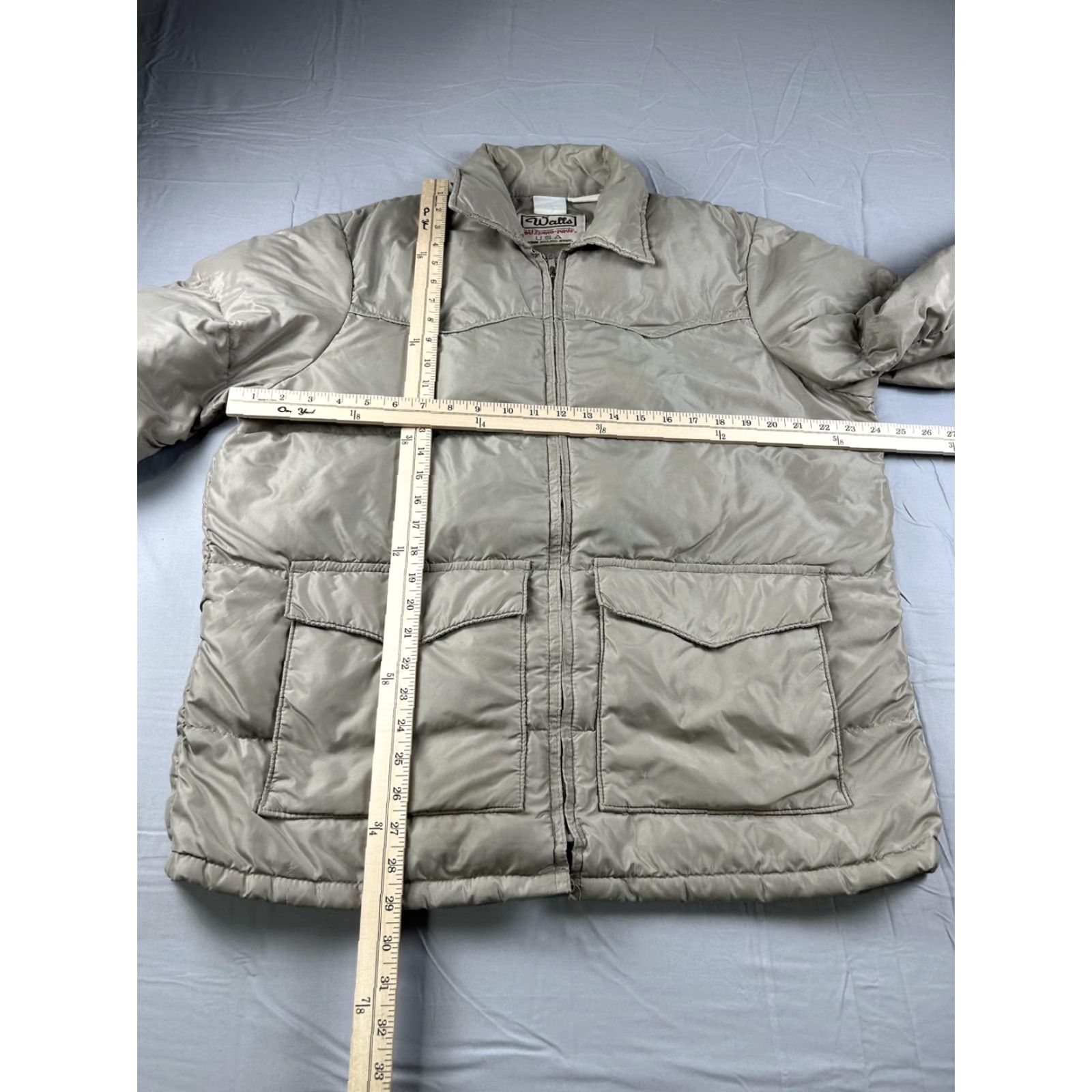Walls VINTAGE Walls Blizzard-Pruf Jacket Mens XL Puffer Coat Nylon Down Gray Casual, Workwear, 80s Western Size US XL / EU 56 / 4 - 5 Thumbnail
