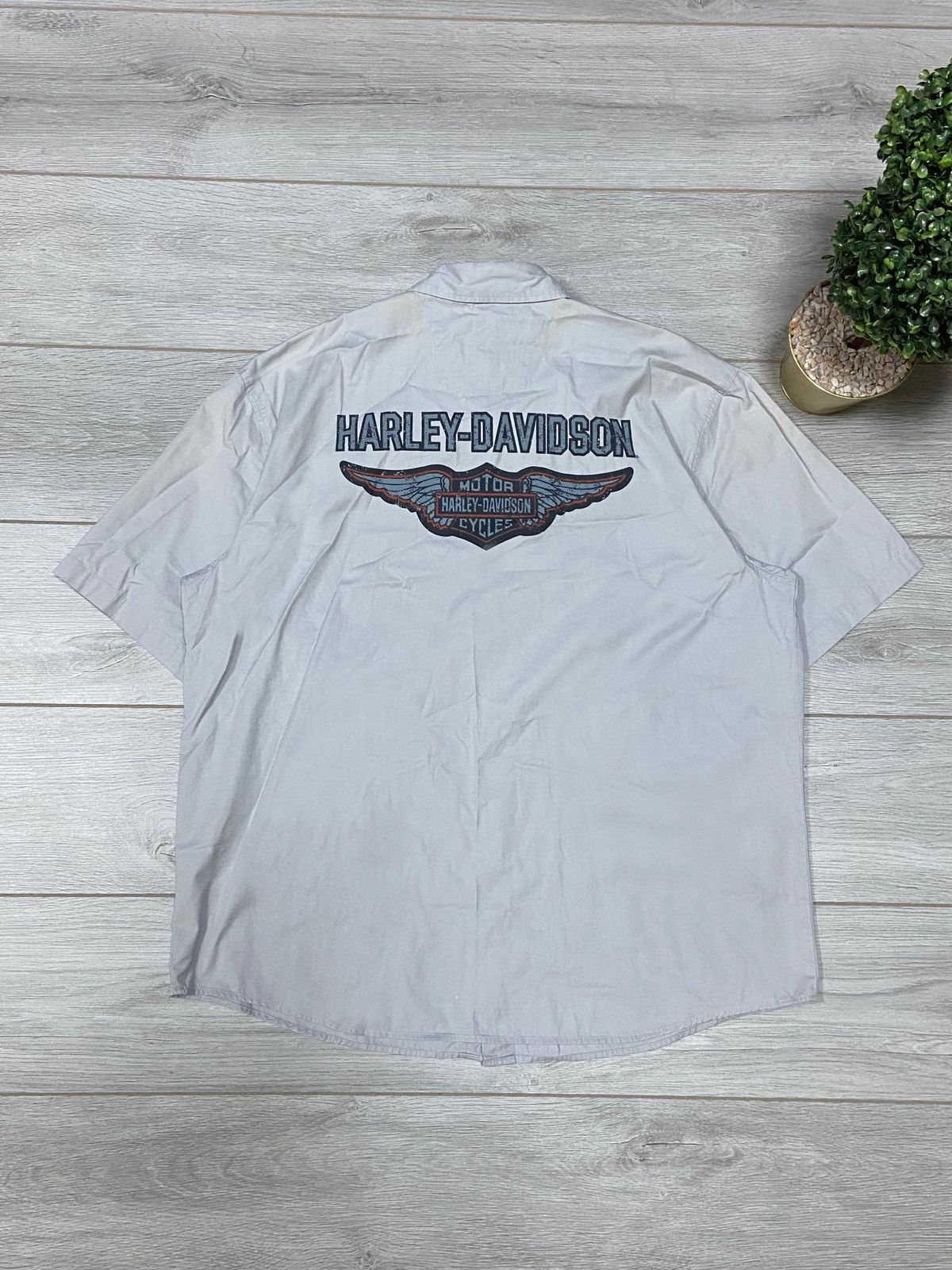Harley Davidson Harley Davidson eagle 🦅 vintage big logo shirt buttons Size US XL / EU 56 / 4 - 1 Thumbnail