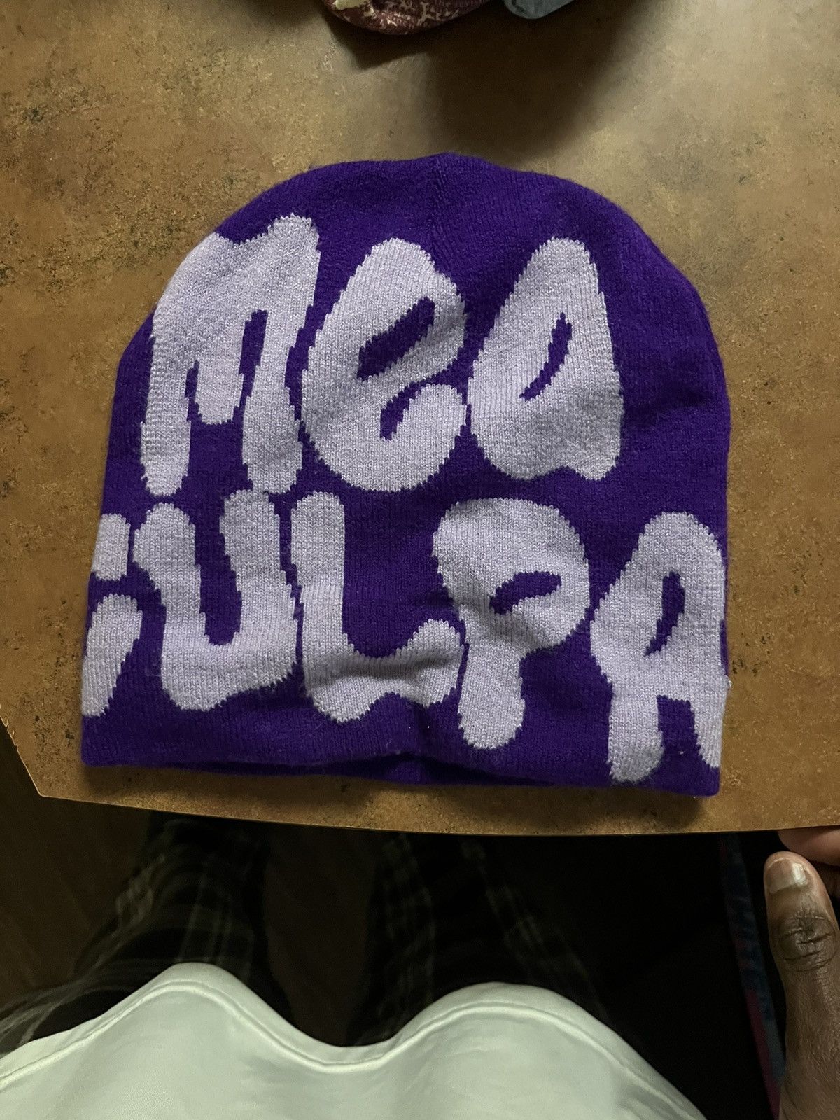 Vintage Purple Y2K Beanie Size ONE SIZE - 1 Thumbnail