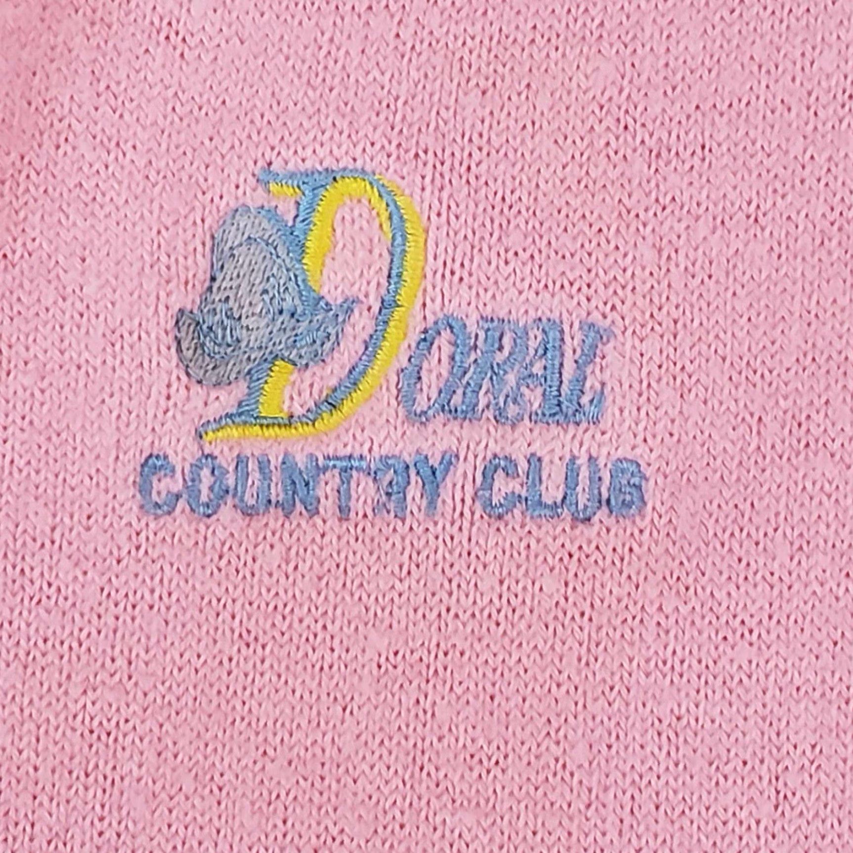 Vintage VINTAGE Doral Country Club Golf Sweater Unisex Adults L Pink Logo Knit Pullover V-Neck 80s 90s Classic Dad Golf Size US L / EU 52-54 / 3 - 2 Thumbnail