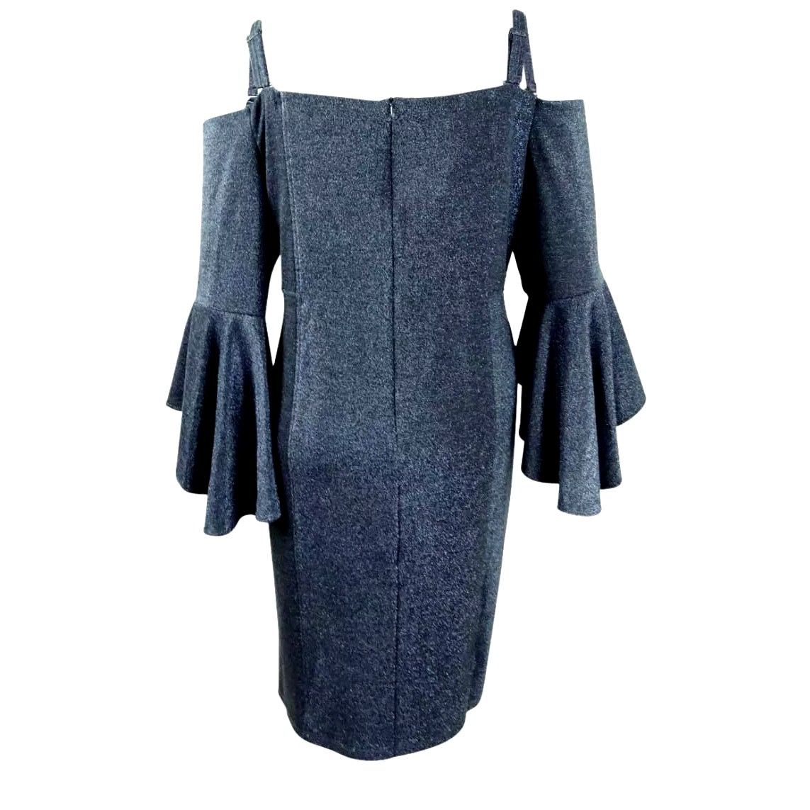 Other PLUS Size 14W | R&M RICHARDS Navy Metallic Sheath | NWT Size XL / US 12-14 / IT 48-50 - 2 Thumbnail