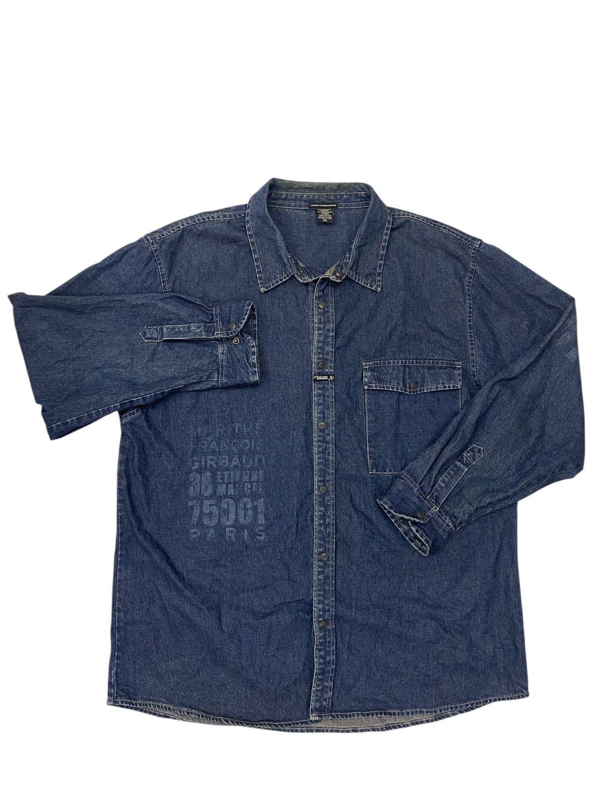 Marithe + Francois Girbaud Vtg Marithe Francois Girbaud oversize denim shirt Size US XXL / EU 58 / 5 - 1 Thumbnail