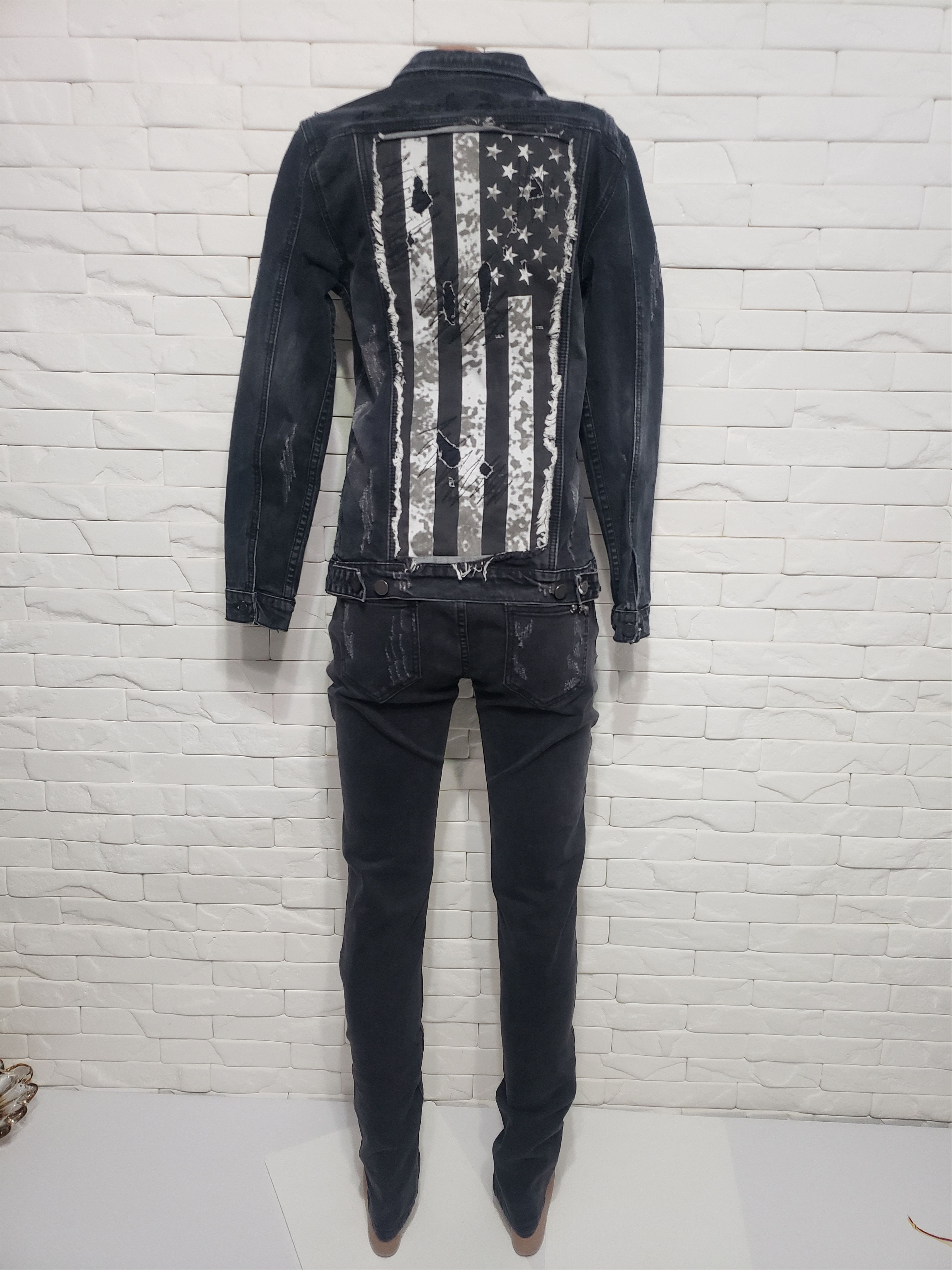 Other Stylish denim women's suit. Size M / US 6-8 / IT 42-44 - 4 Thumbnail