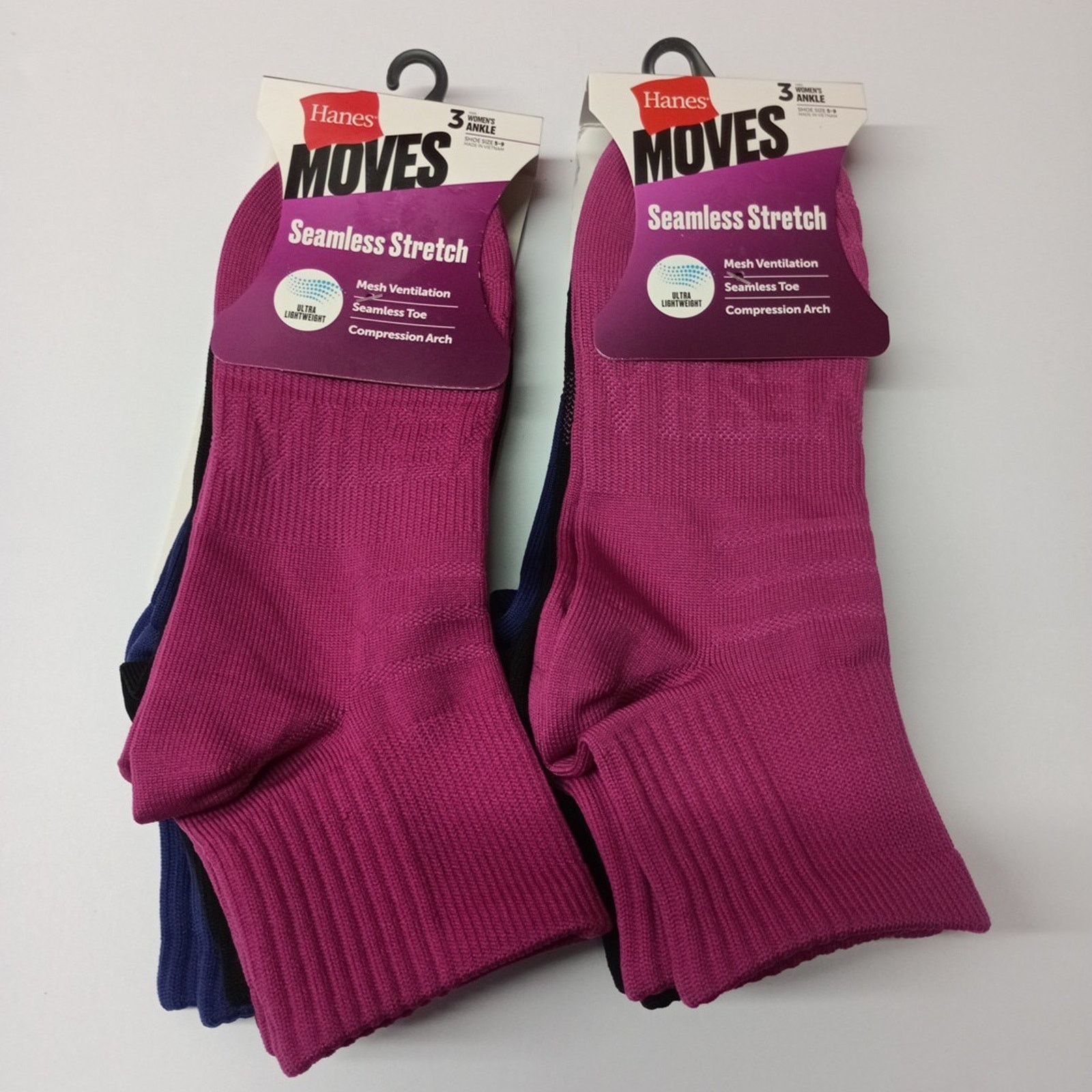 Hanes Hanes Ankle Socks 6 Pairs Women's Size 5-9 Assorted Seamless Size ONE SIZE - 1 Thumbnail