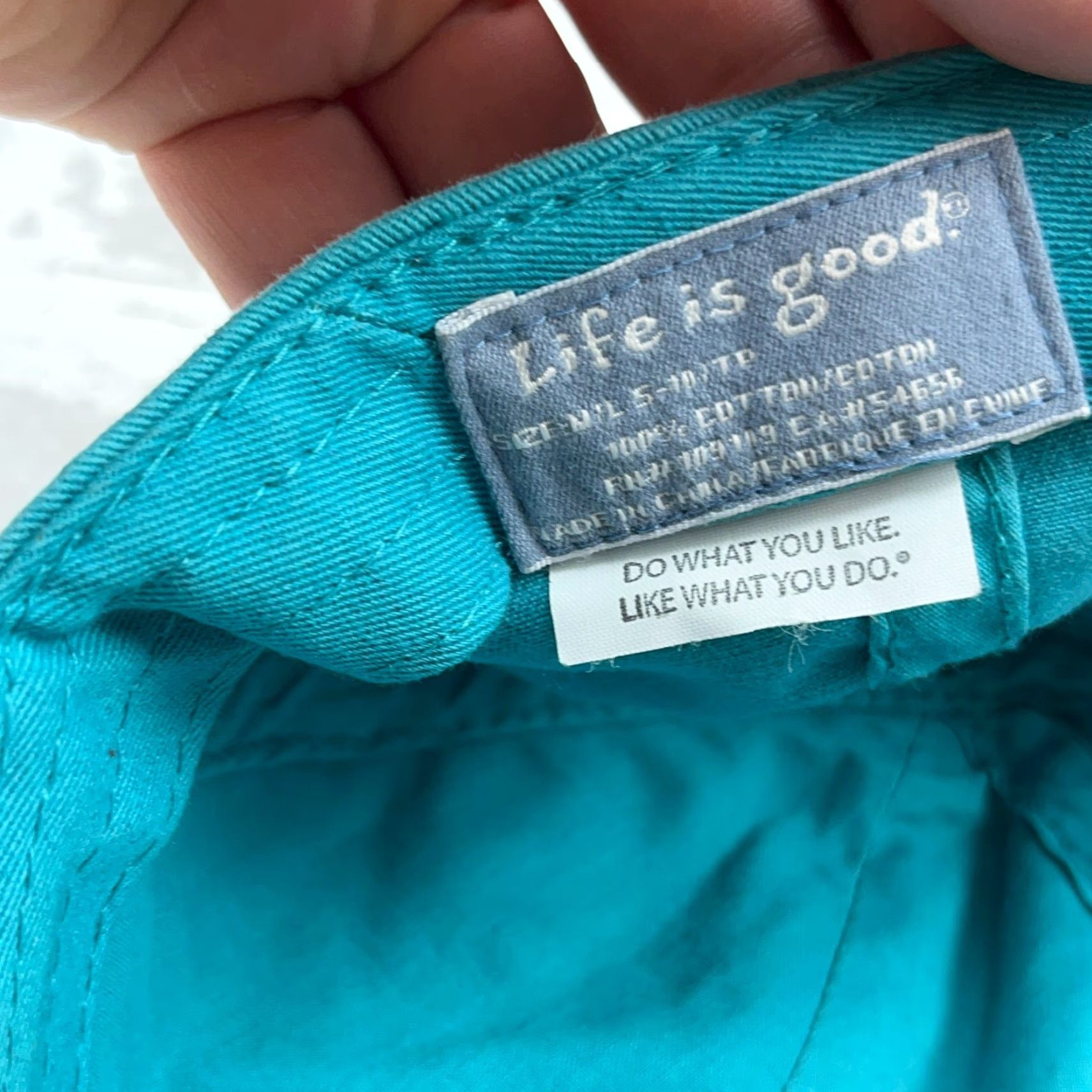 Life is Good Life is Good Hat Cap Baseball Blue Adjustable Dad Strapped Back Twill 100% Cotton Mens Modern Classic Size ONE SIZE - 6 Thumbnail