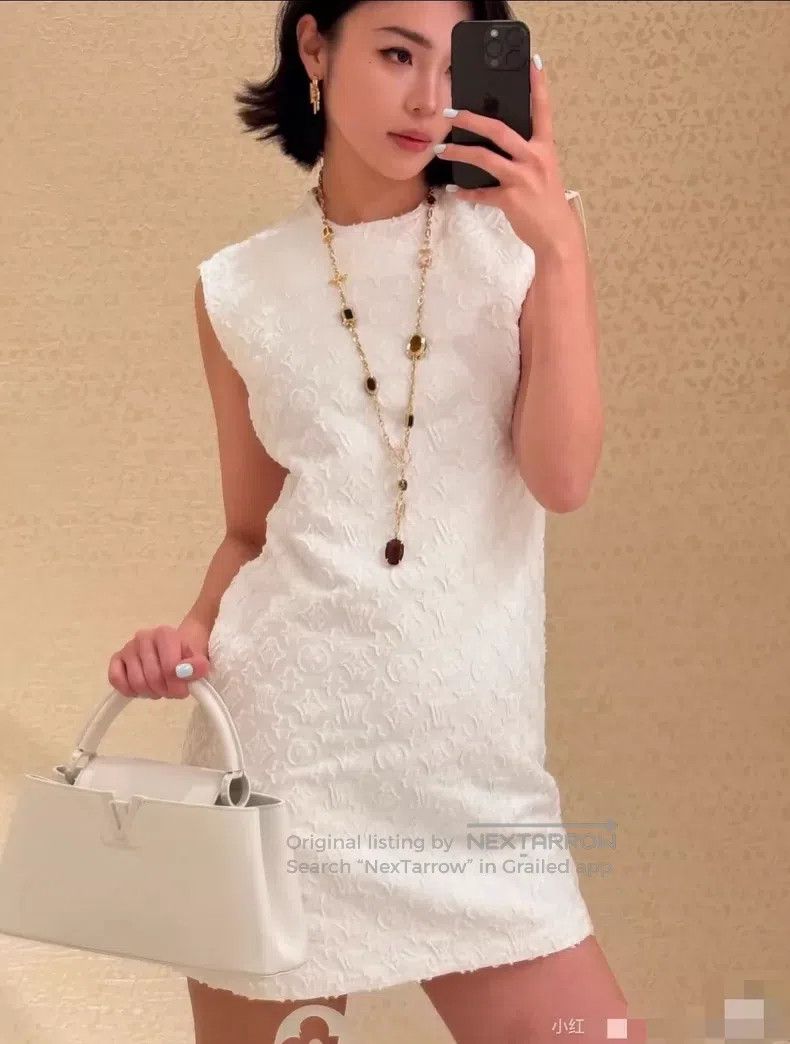 Louis Vuitton Louis Vuitton 25SS Jacquard Sleeveless Tank Dress Size XS / US 0-2 / IT 36-38 - 9 Thumbnail