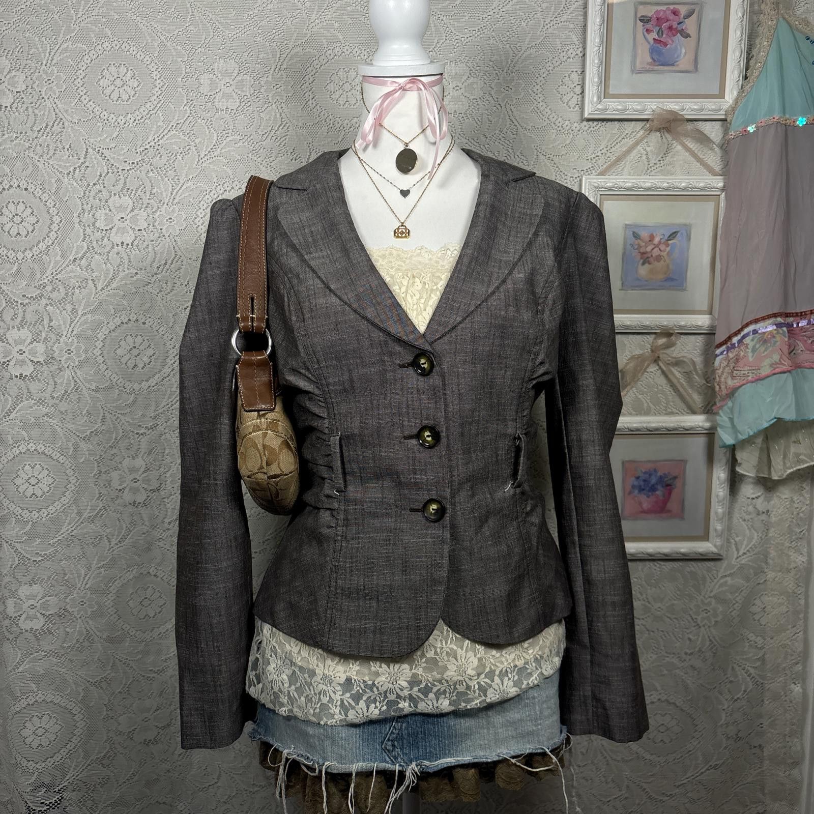 Other vintage office siren fitted blazer top Size XL / US 12-14 / IT 48-50 - 1 Thumbnail