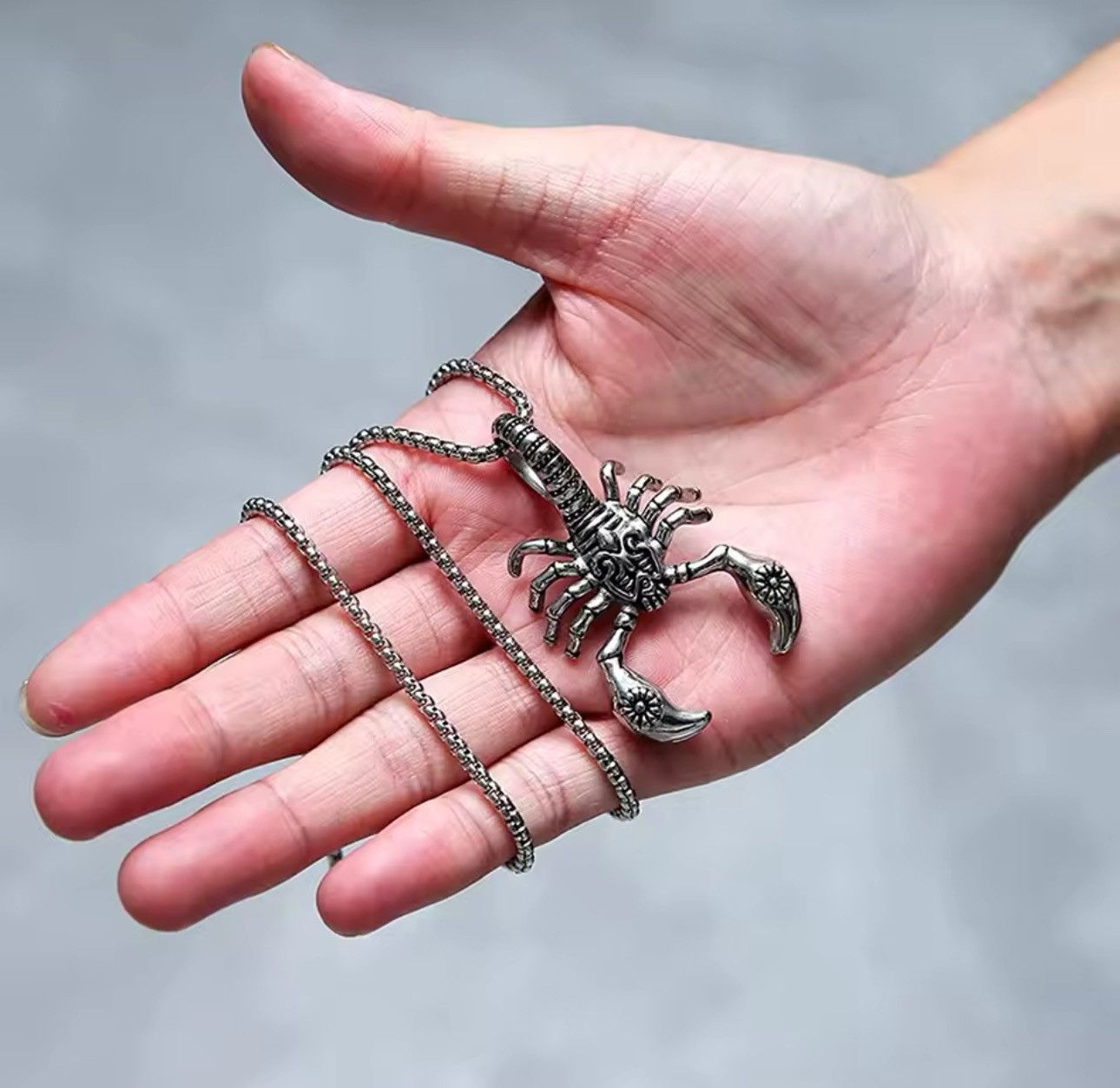 Jewelry Scorpion Long Gothic Punk Necklace Chain Size ONE SIZE - 4 Thumbnail
