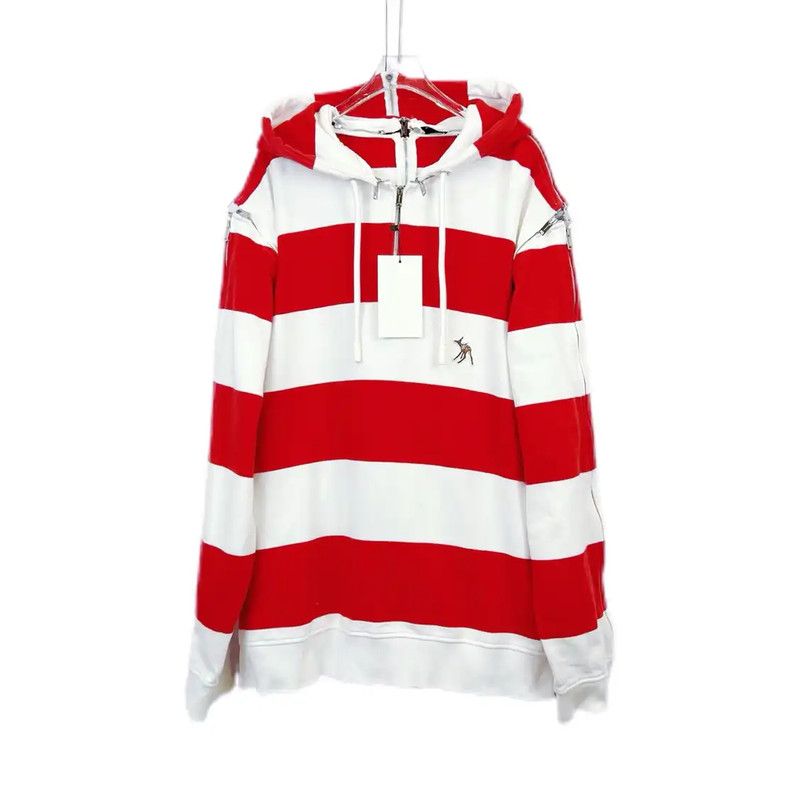 Burberry Burberry Striped Red and White Long Sleeve Hoodie Size XL / US 12-14 / IT 48-50 - 1 Thumbnail