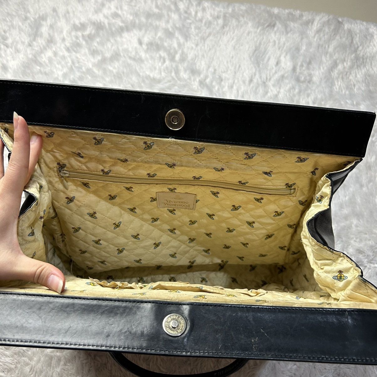 Vivienne Westwood Vivienne westwood black leather laptop case bag Size ONE SIZE - 6 Thumbnail
