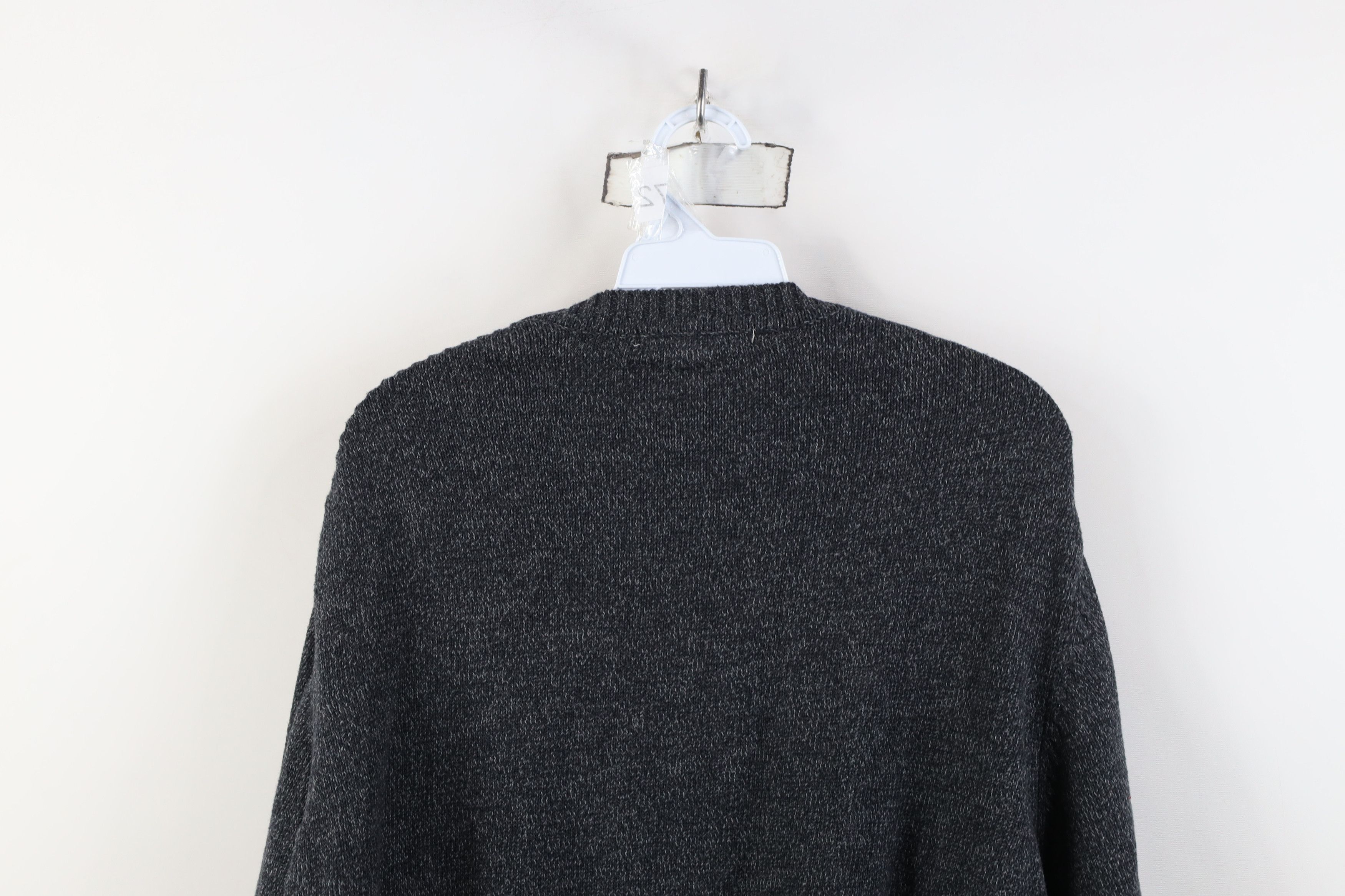 Vintage Vintage 90s Streetwear Tone Cable Knit Crewneck Sweater Size US XL / EU 56 / 4 - 11 Thumbnail