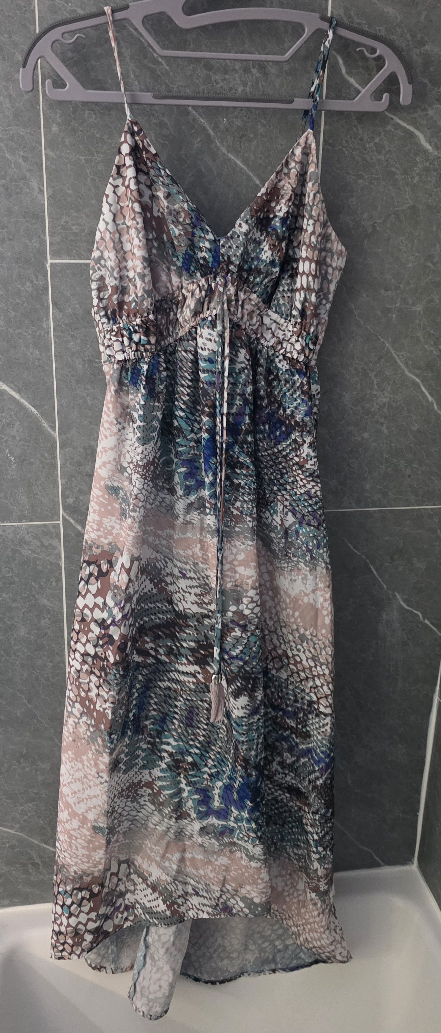 Jennifer Lopez NWOT Jennifer Lopez Jlo Petite Printed Empire Maxi Mauve XS Size XS / US 0-2 / IT 36-38 - 1 Thumbnail