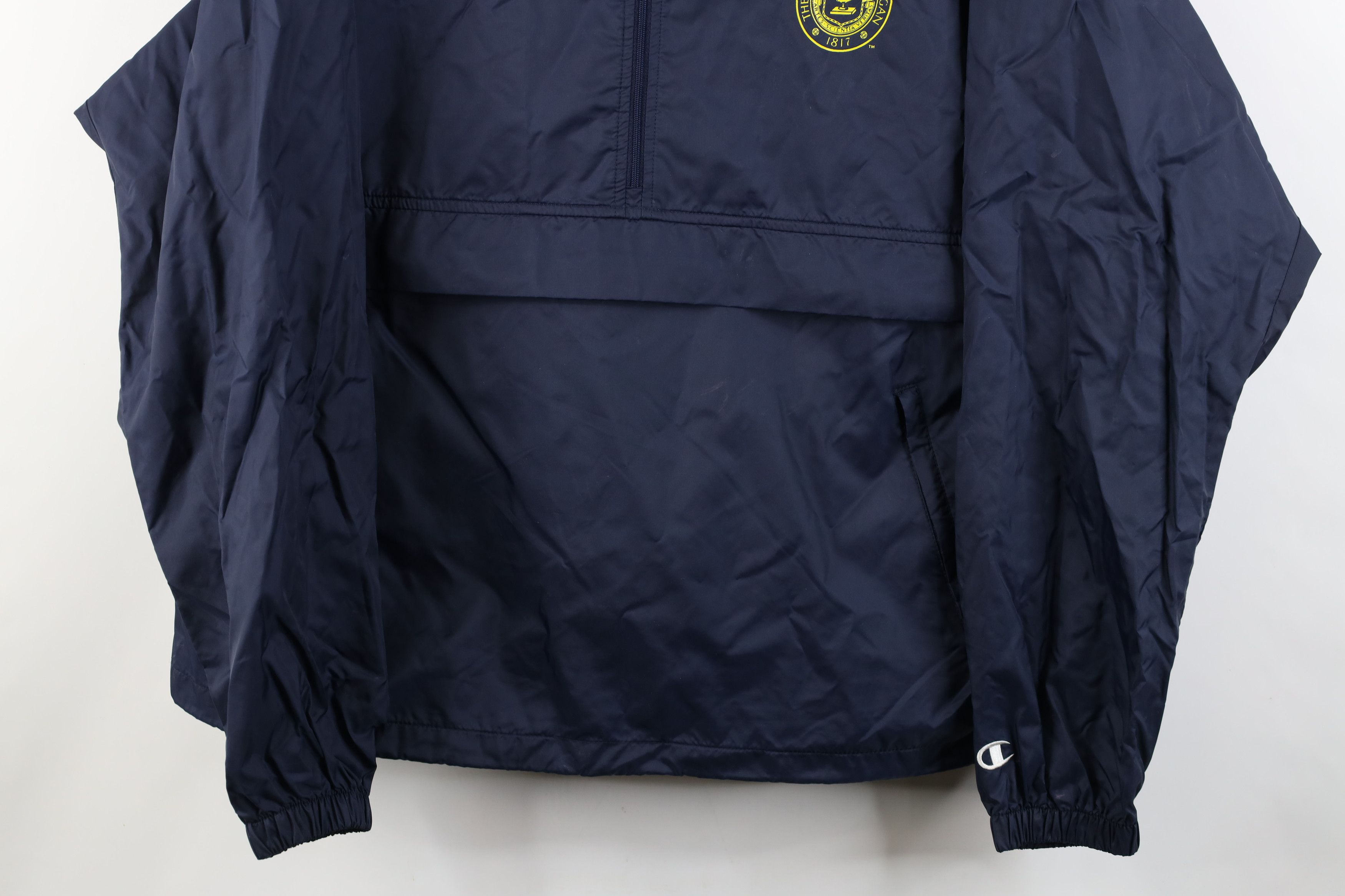 Champion Vintage Champion University of Michigan Hooded Anorak Jacket Size US L / EU 52-54 / 3 - 3 Thumbnail