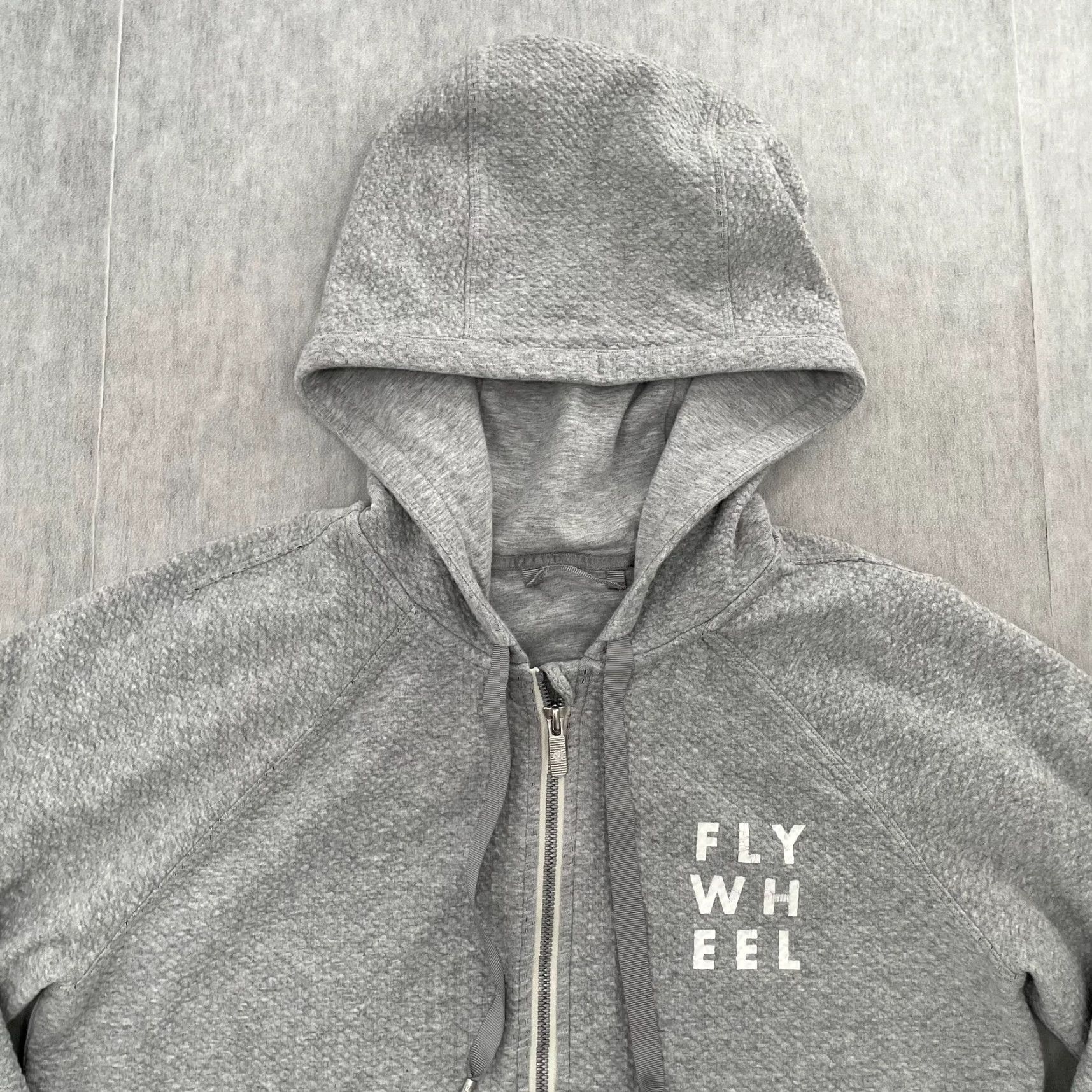 Lululemon Lululemon Hoodie Women 10 Gray Flywheel Full Zip Texture Logo Ladies Size L / US 10 / IT 46 - 3 Thumbnail
