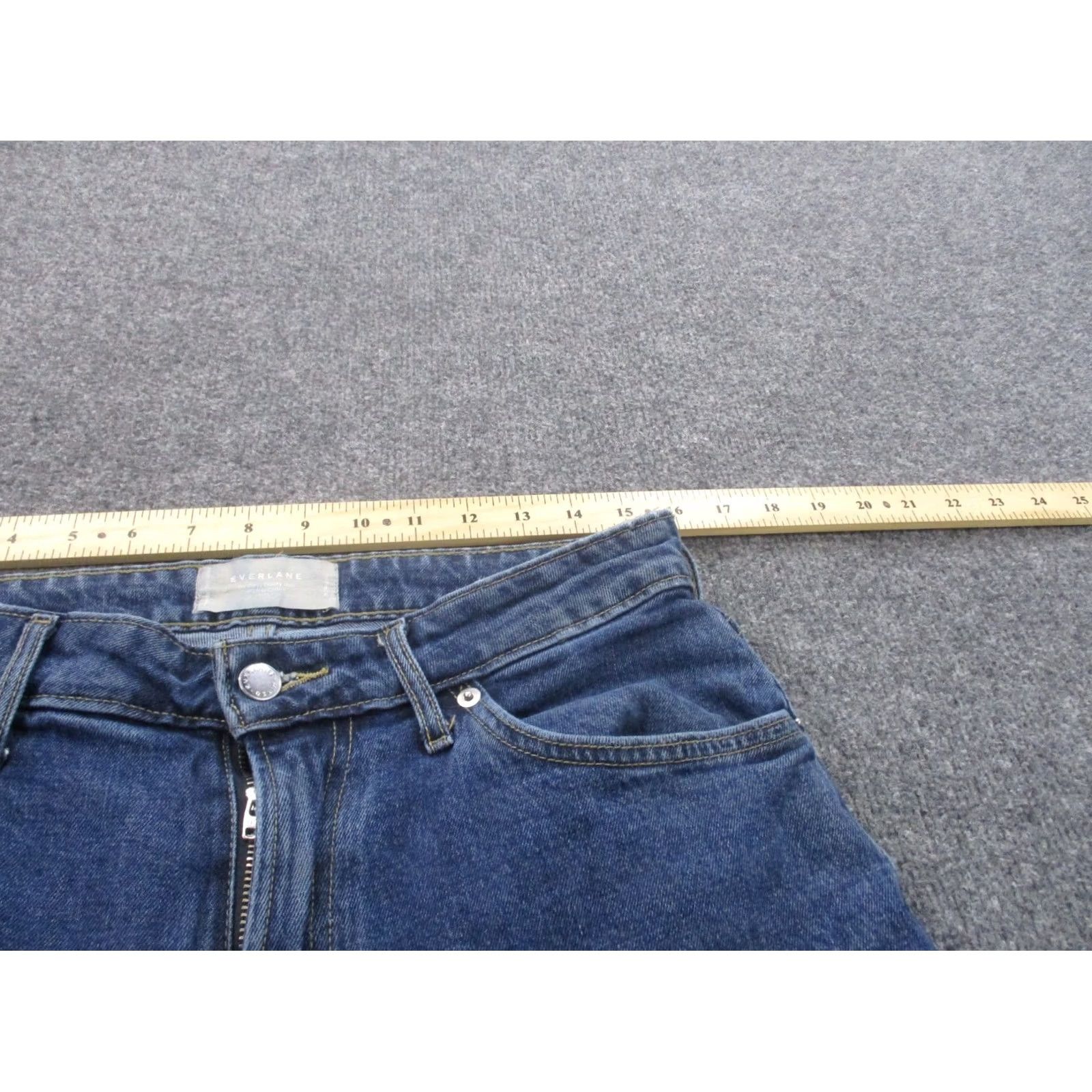 Everlane Everlane Jeans Womens 30 Blue Denim Curvy Cheeky Country Classic Casual Stretch Size 30" / US 8 / IT 44 - 5 Thumbnail