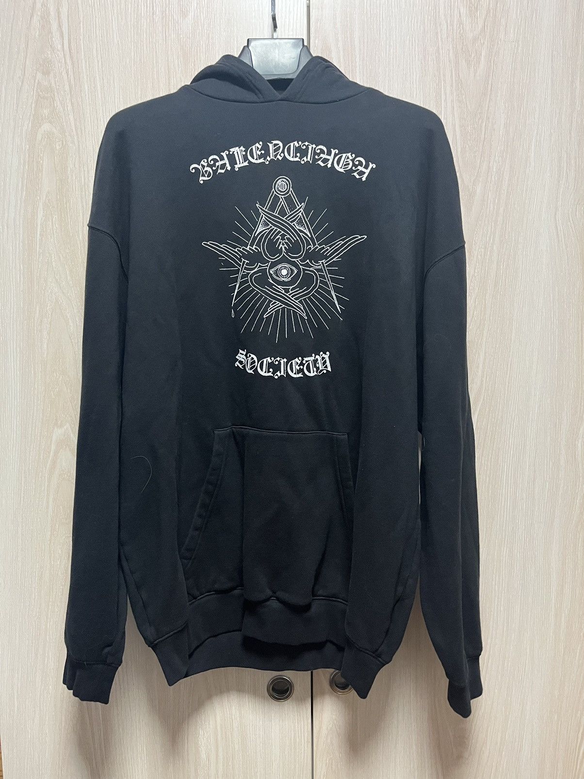 Balenciaga sample ballenciaga gothic hoodie Size US M / EU 48-50 / 2 - 1 Thumbnail