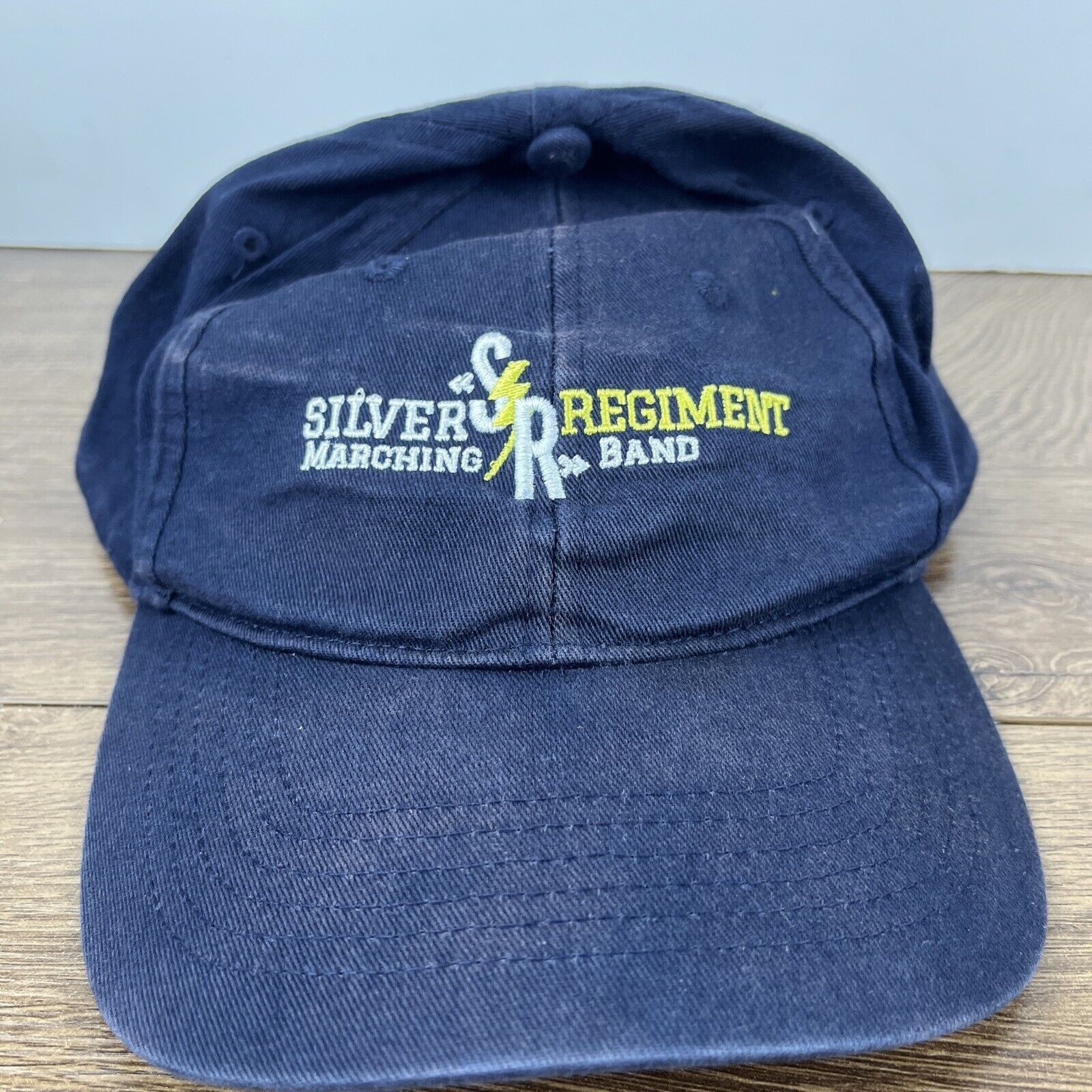 Other Silver Regiment Marching Band Hat SR Blue Hat Adjustable Adu Size ONE SIZE - 6 Thumbnail