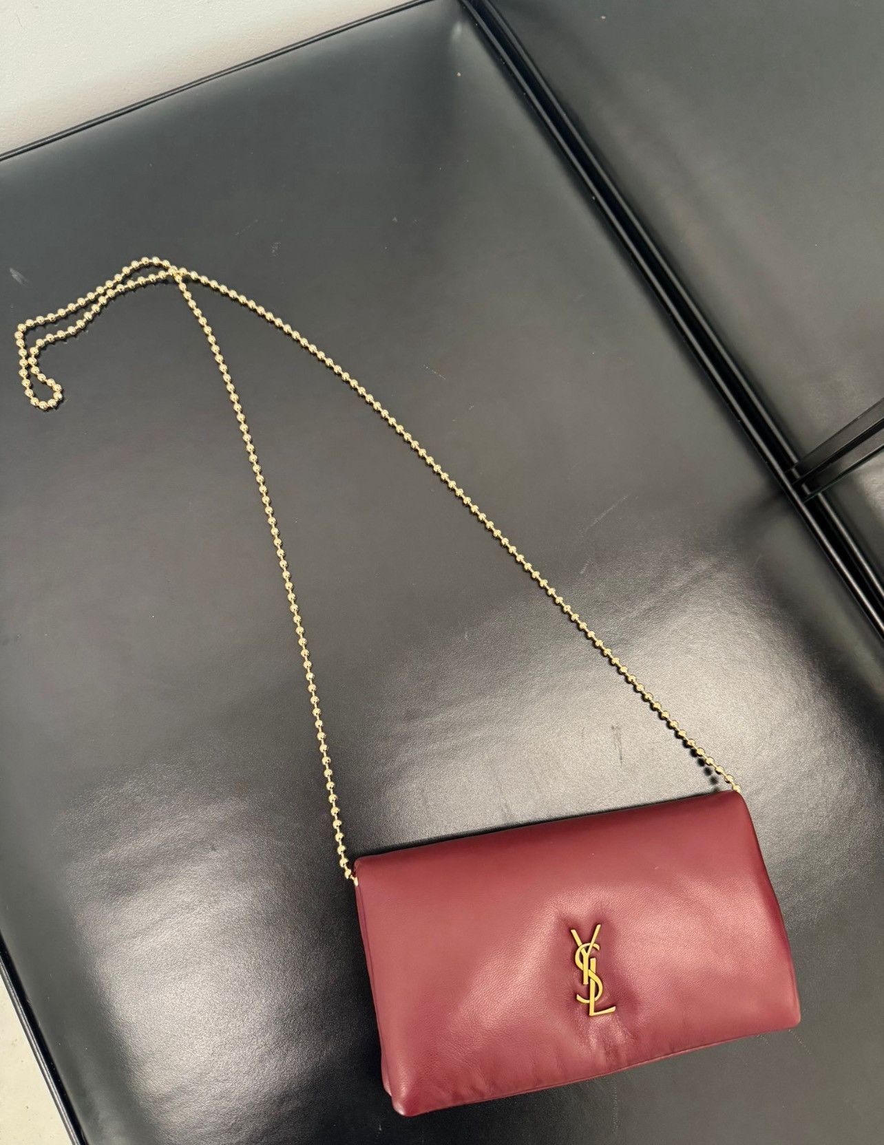 Saint Laurent Paris Calypso Large Wallet in Lambskin Size ONE SIZE - 1 Thumbnail