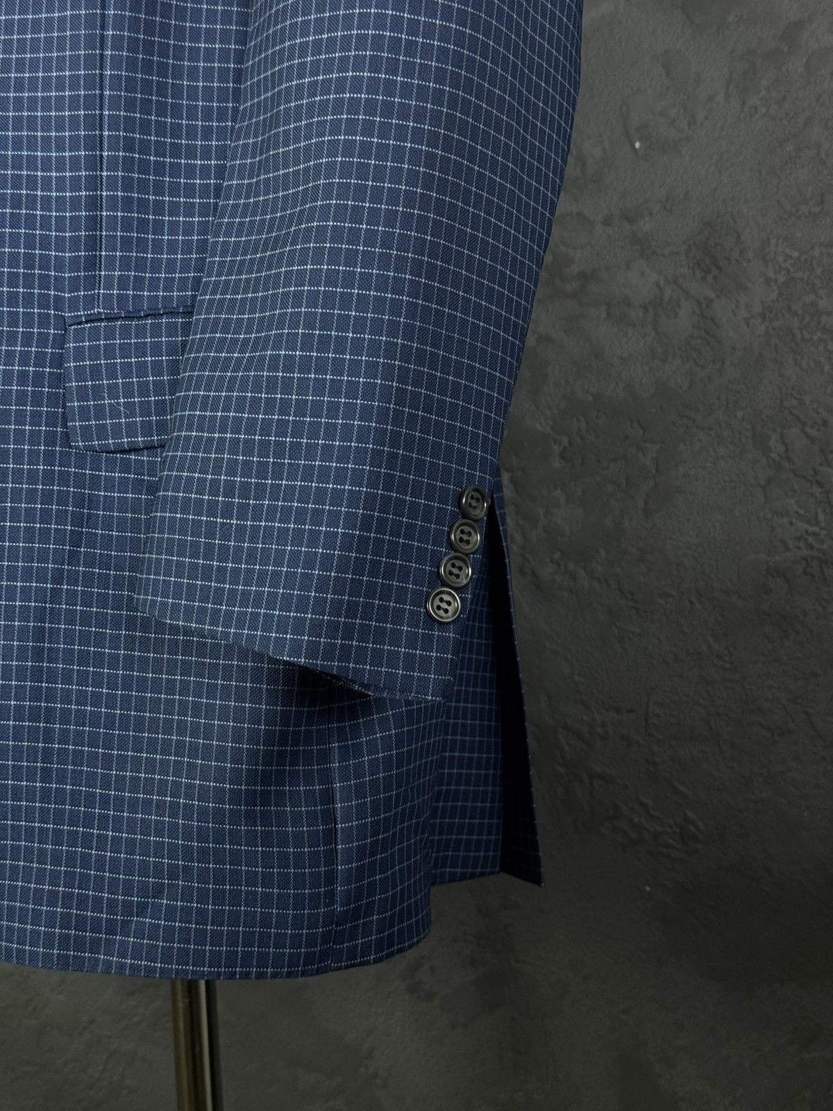 Yves Saint Laurent Yves Saint Laurent Vintage Mens Blue Coat Blazer Jacket Size 54R - 8 Thumbnail