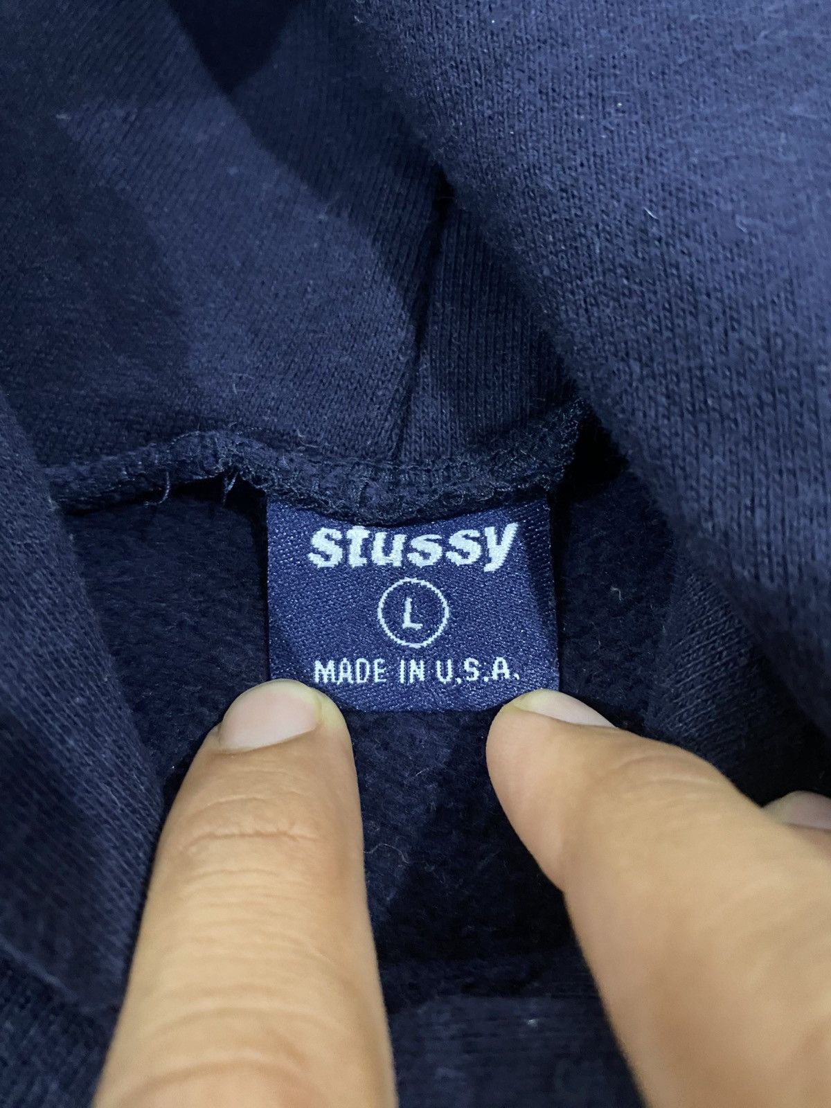 Stussy Vintage 90s Stüssy "True Product" MLB Sweatshirt Hoodie Size US L / EU 52-54 / 3 - 12 Thumbnail
