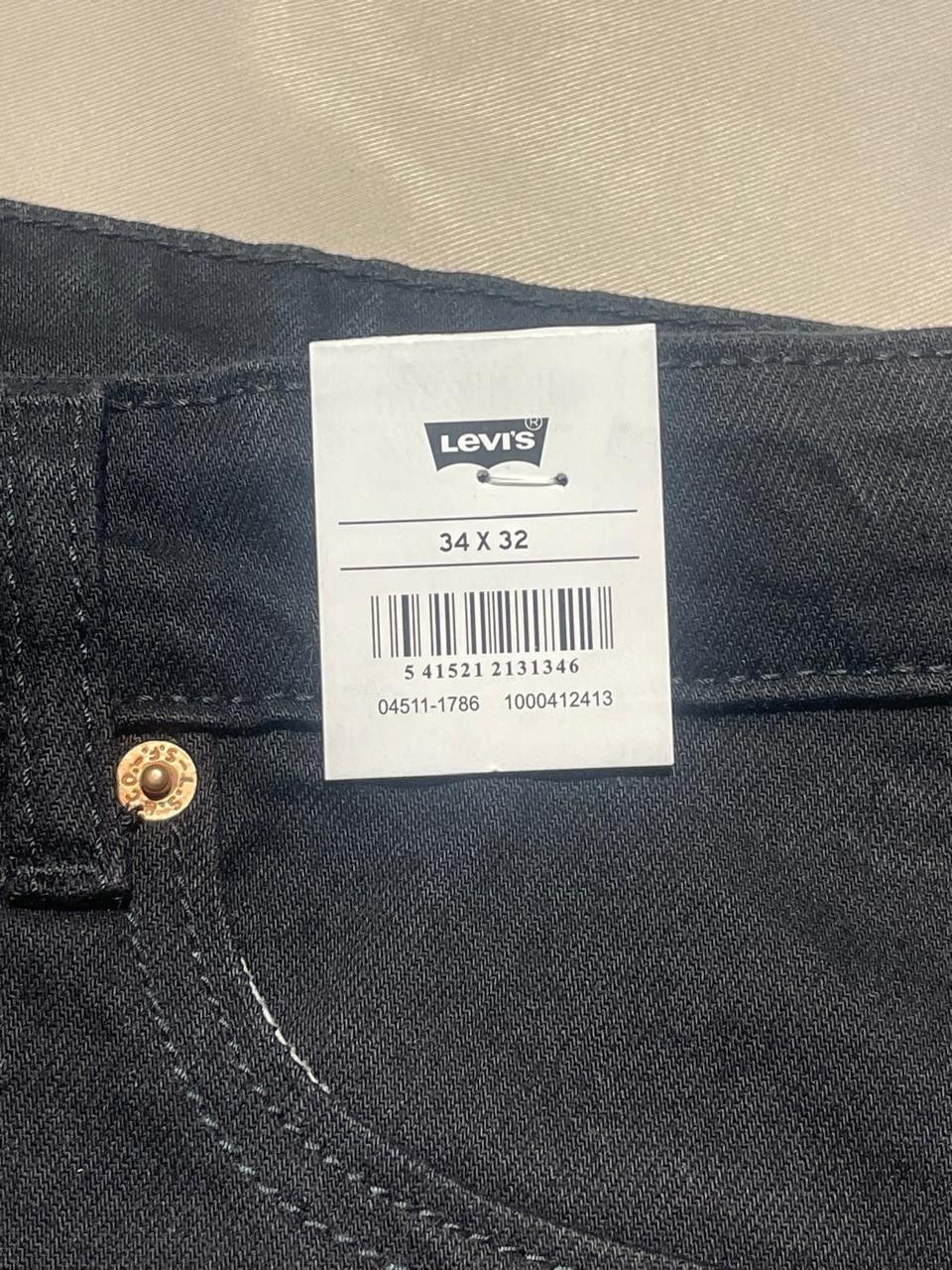 Levi's Vintage Clothing Levi's 511 Black Men's Jeans – W34 L32 Size US 34 / EU 50 - 4 Thumbnail