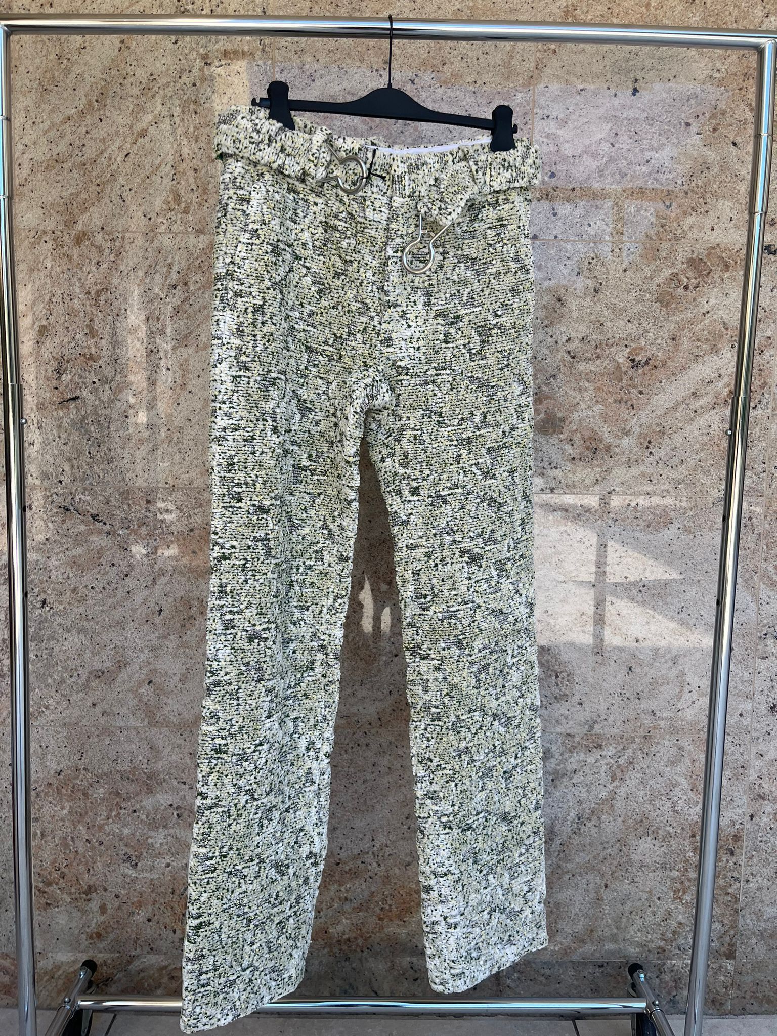 image of Bottega Veneta Blossom Chenille Boucle Trousers In Multicolor, Men's (Size 30)