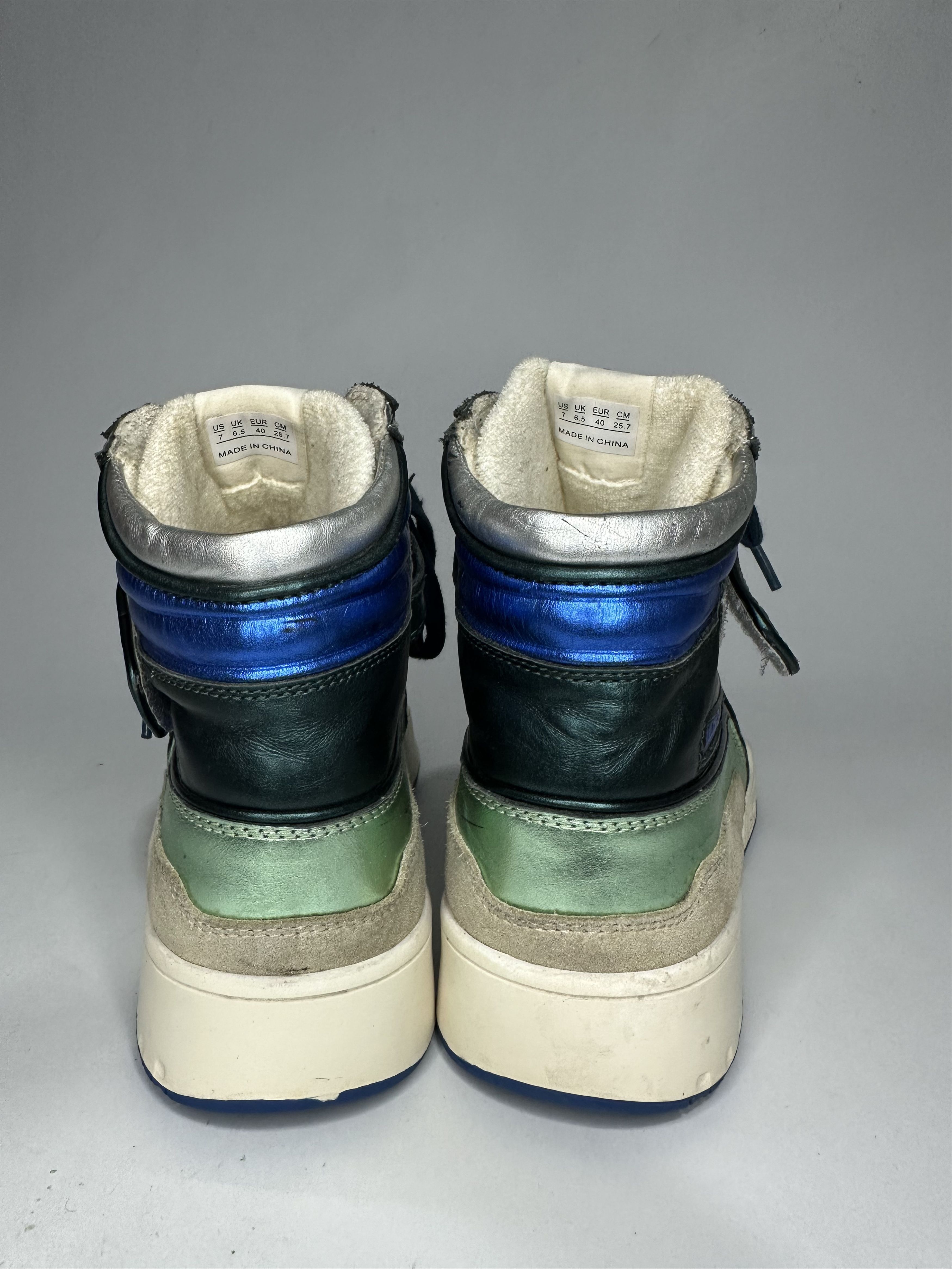 Isabel Marant Isabel Marant Bresse Metallic Colorblock Leather Sneakers. Size US 7 / EU 40 - 4 Thumbnail