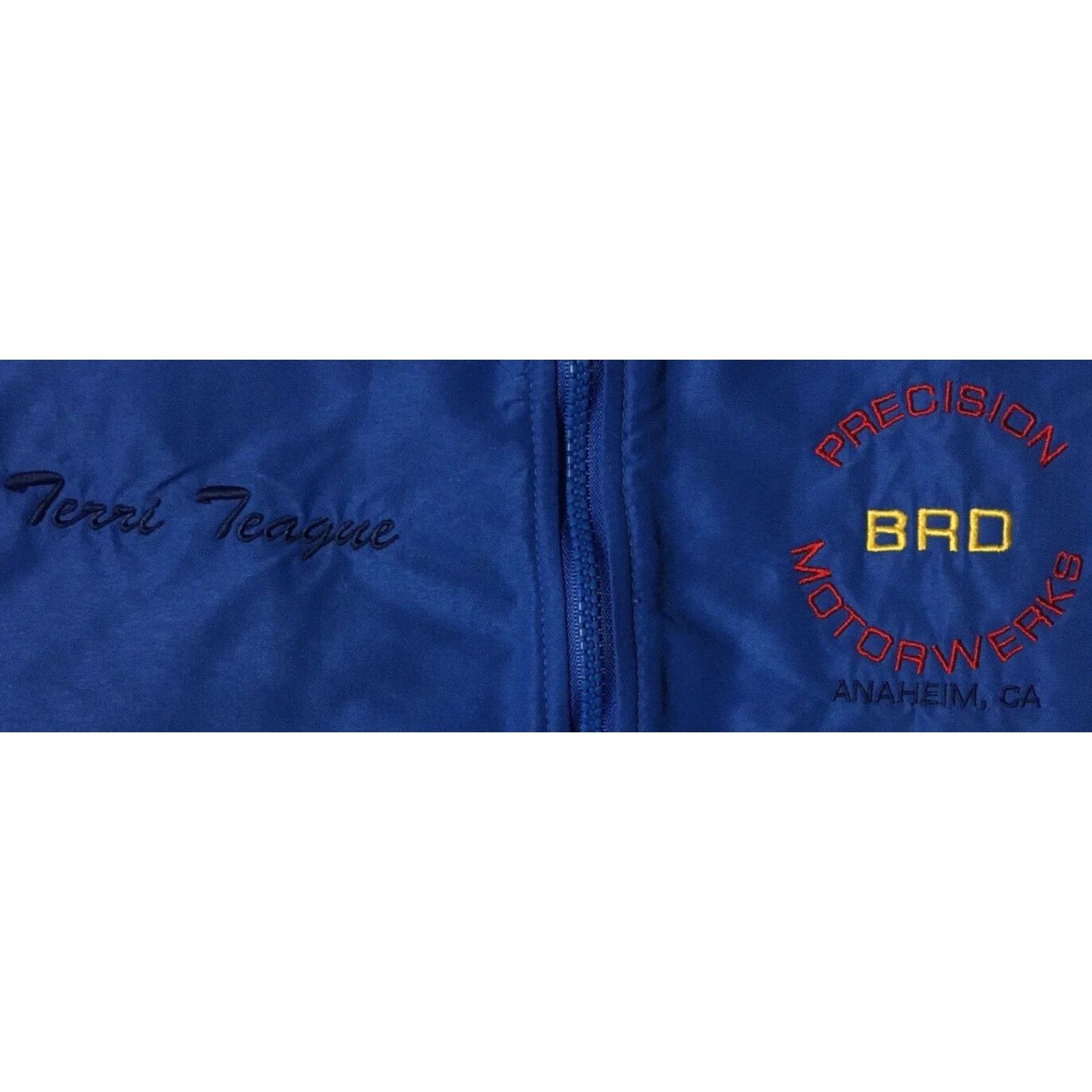 NASCAR VINTAGE Porsche Racing Jacket M USA BRD 80s 70s 90s Grunge NASCAR F1 Anaheim Precision Motorwerks / BRD Driver Hoodie Parka Blue Mens Size US M / EU 48-50 / 2 - 4 Thumbnail