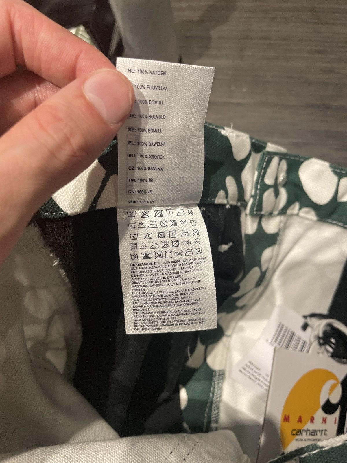 Carhartt Wip × Marni Marni Carhartt Green Flower Trouser Pants Size US 30 / EU 46 - 5 Thumbnail