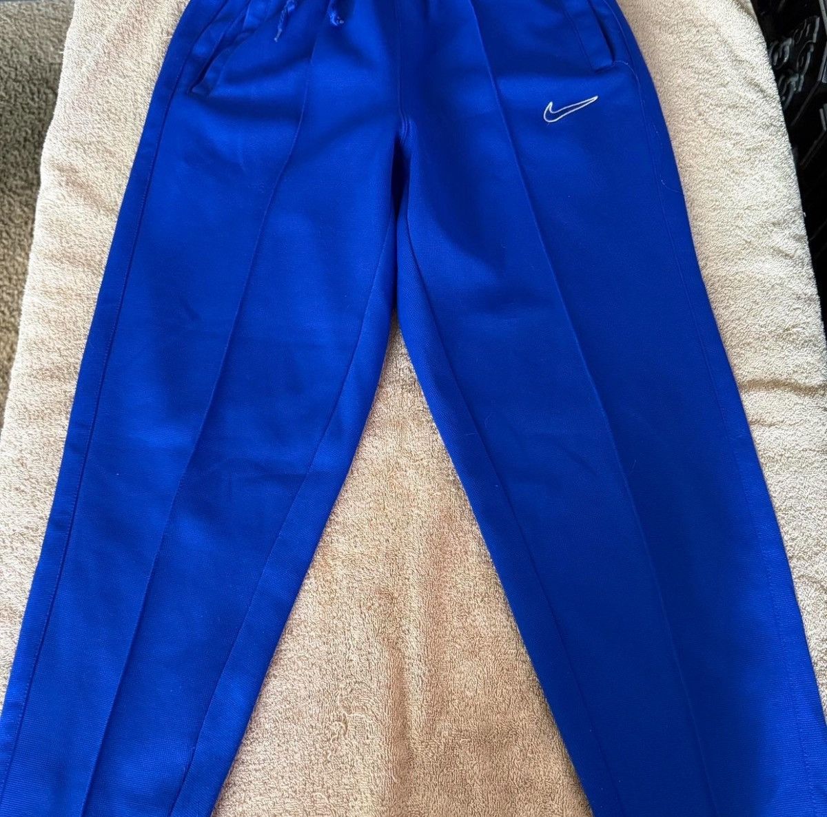 Nike VINTAGE Y2K Nike Royal Blue Track Pants Size US 35 - 1 Thumbnail