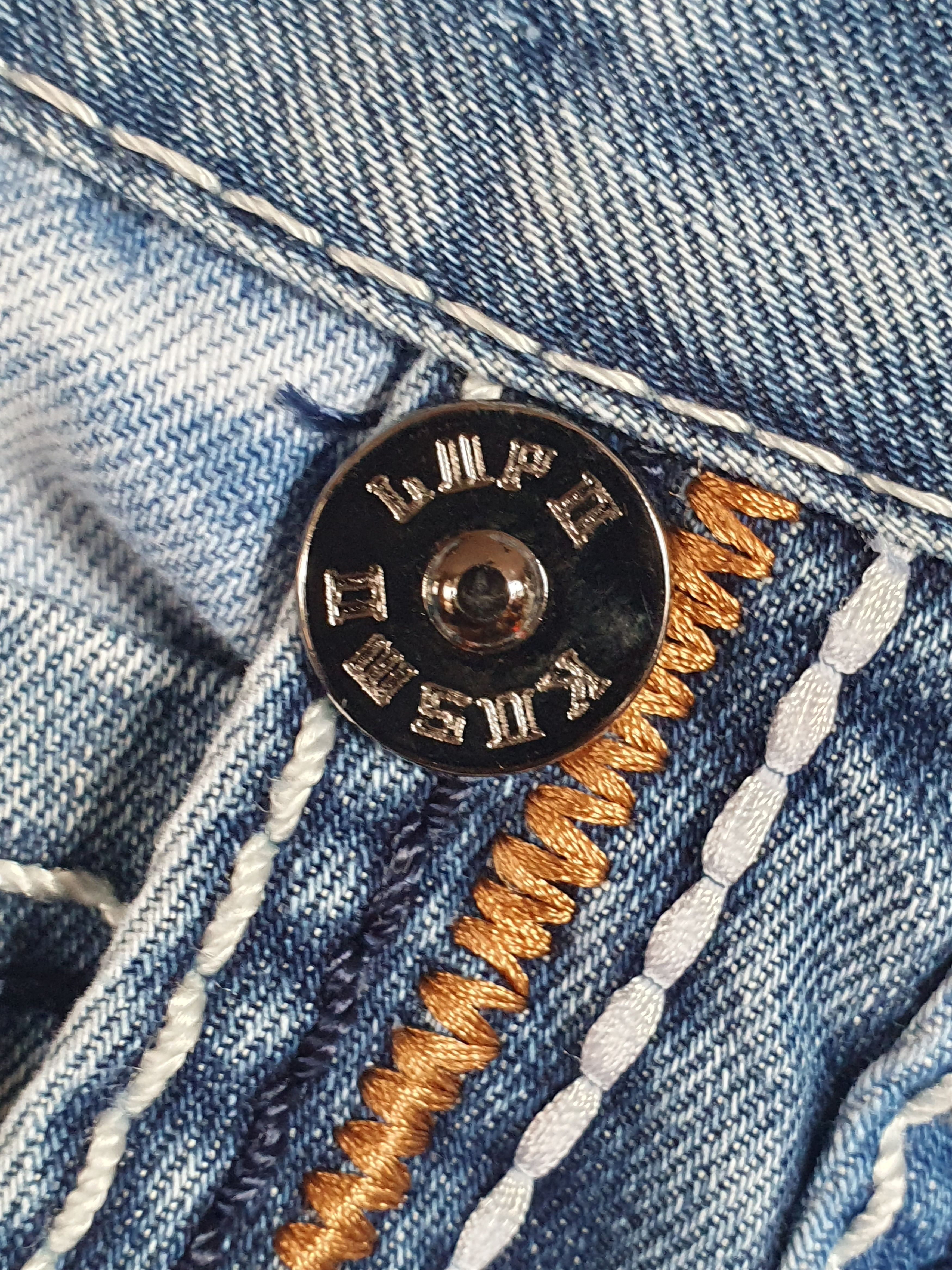 Other Kosmo Lupo Jeans Embroidered Patchwork Тhick Seams Size US 32 / EU 48 - 8 Thumbnail