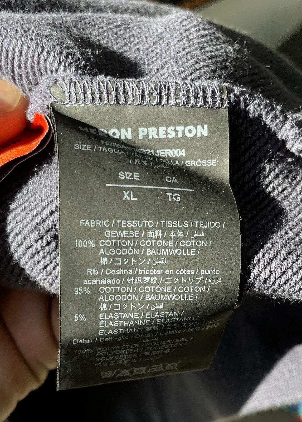 Heron Preston Heron Preston Navy Spray Sweatshirt Size US XL / EU 56 / 4 - 9 Thumbnail