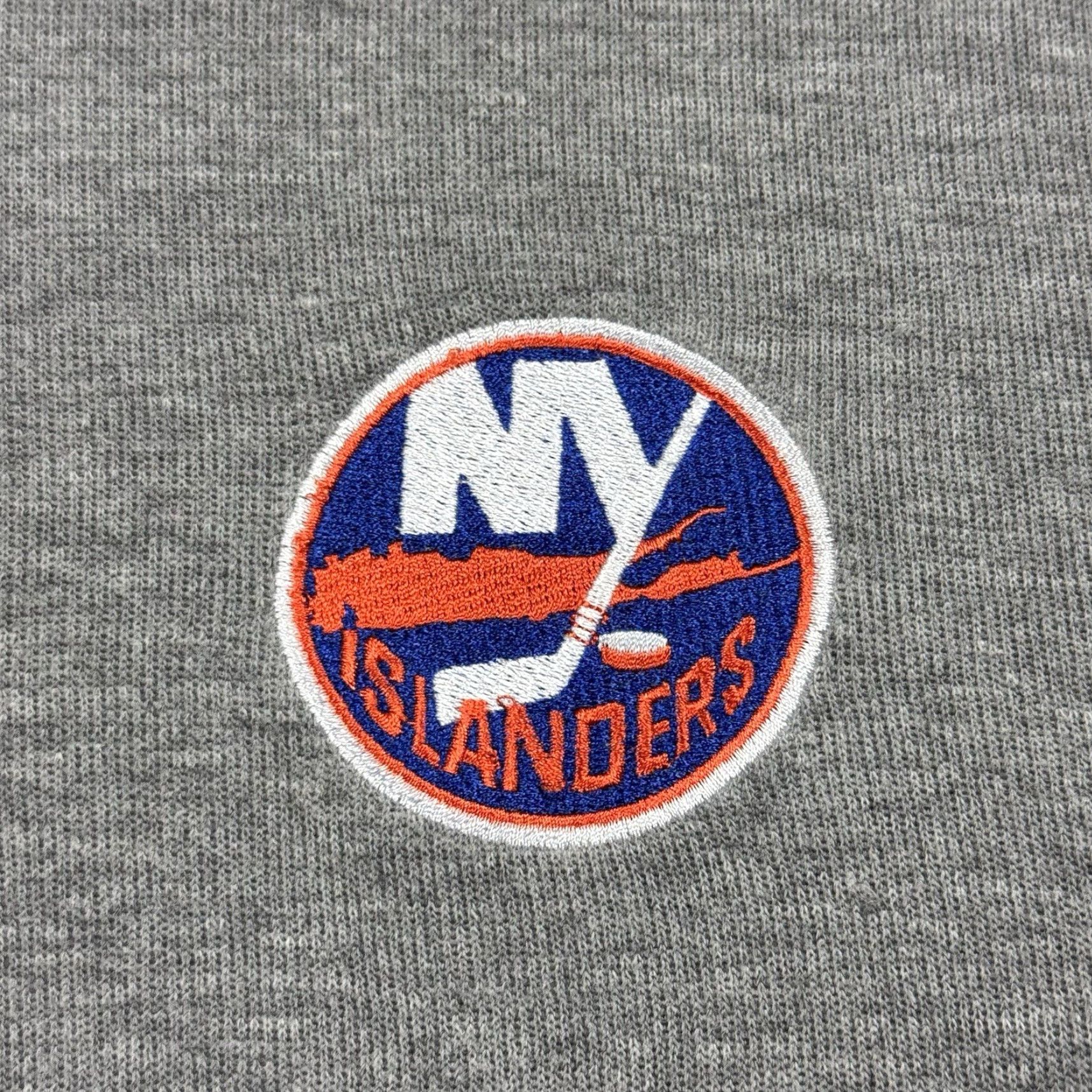 NHL NHL New York Islanders Adult XL 1/4 Zip Cotton Blend Embroidered Logo Sweater Size US XL / EU 56 / 4 - 3 Thumbnail