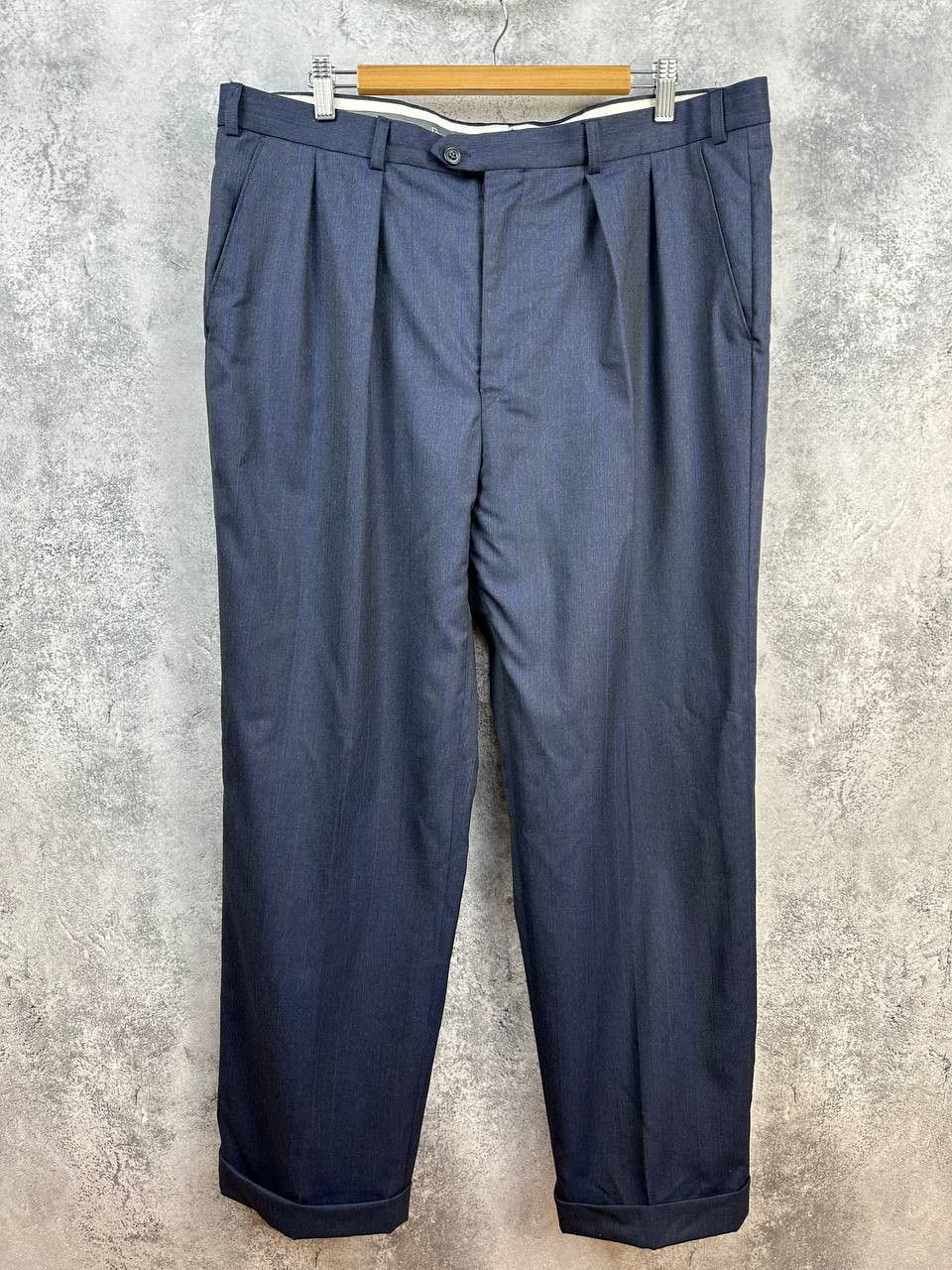 Christian Dior Monsieur Christian Dior Monsieur Double Breasted Striped Wool Suit Size 44S - 2 Thumbnail