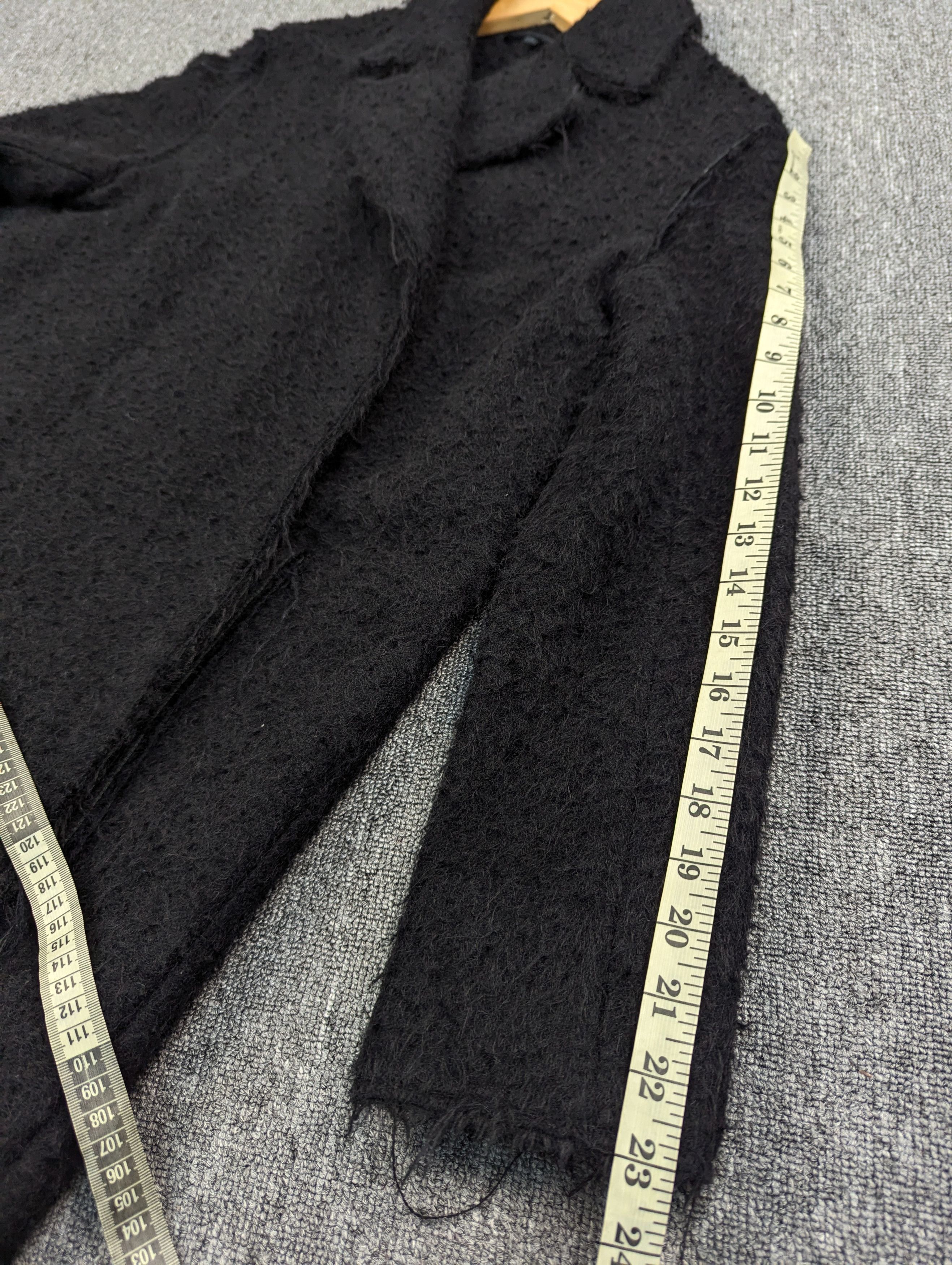 Helmut Lang Helmut Lang 'Shaggy' Long Coat-Black Size S Size US S / EU 44-46 / 1 - 20 Thumbnail