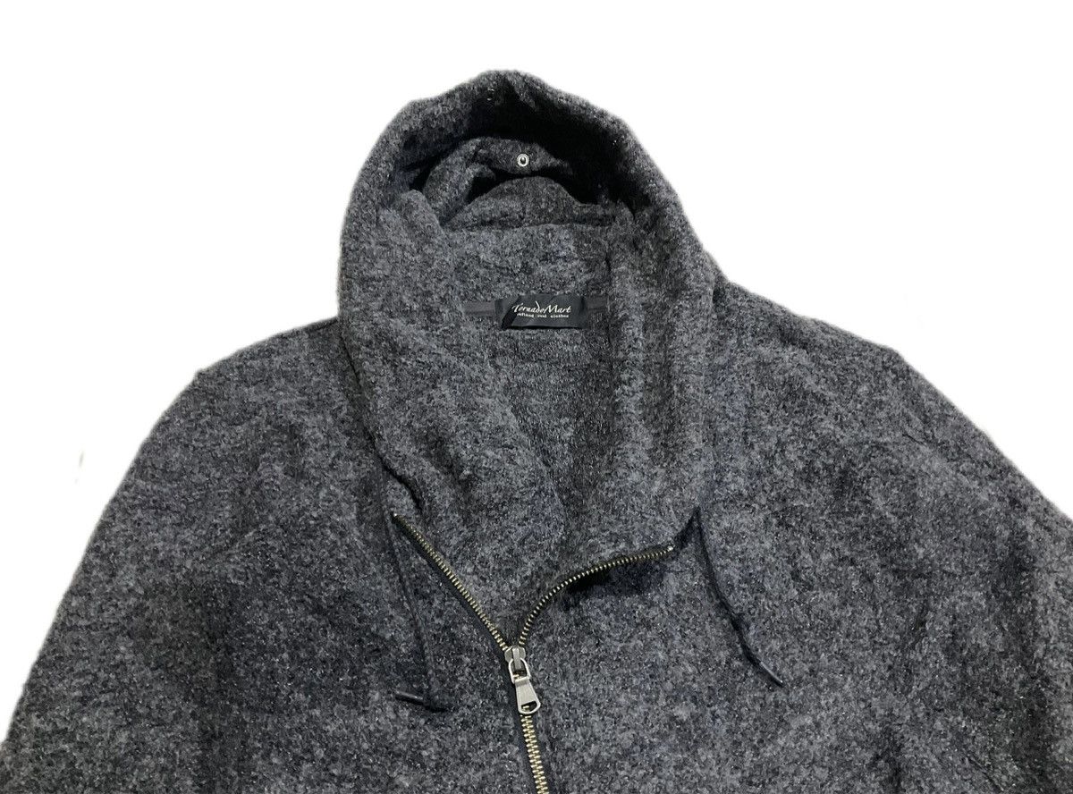 If Six Was Nine × Japanese Brand × Tornado Mart 🔥Sick Y2K Archived Tornado Mart Frayed Asymmetric Wool Coat Size US M / EU 48-50 / 2 - 8 Thumbnail
