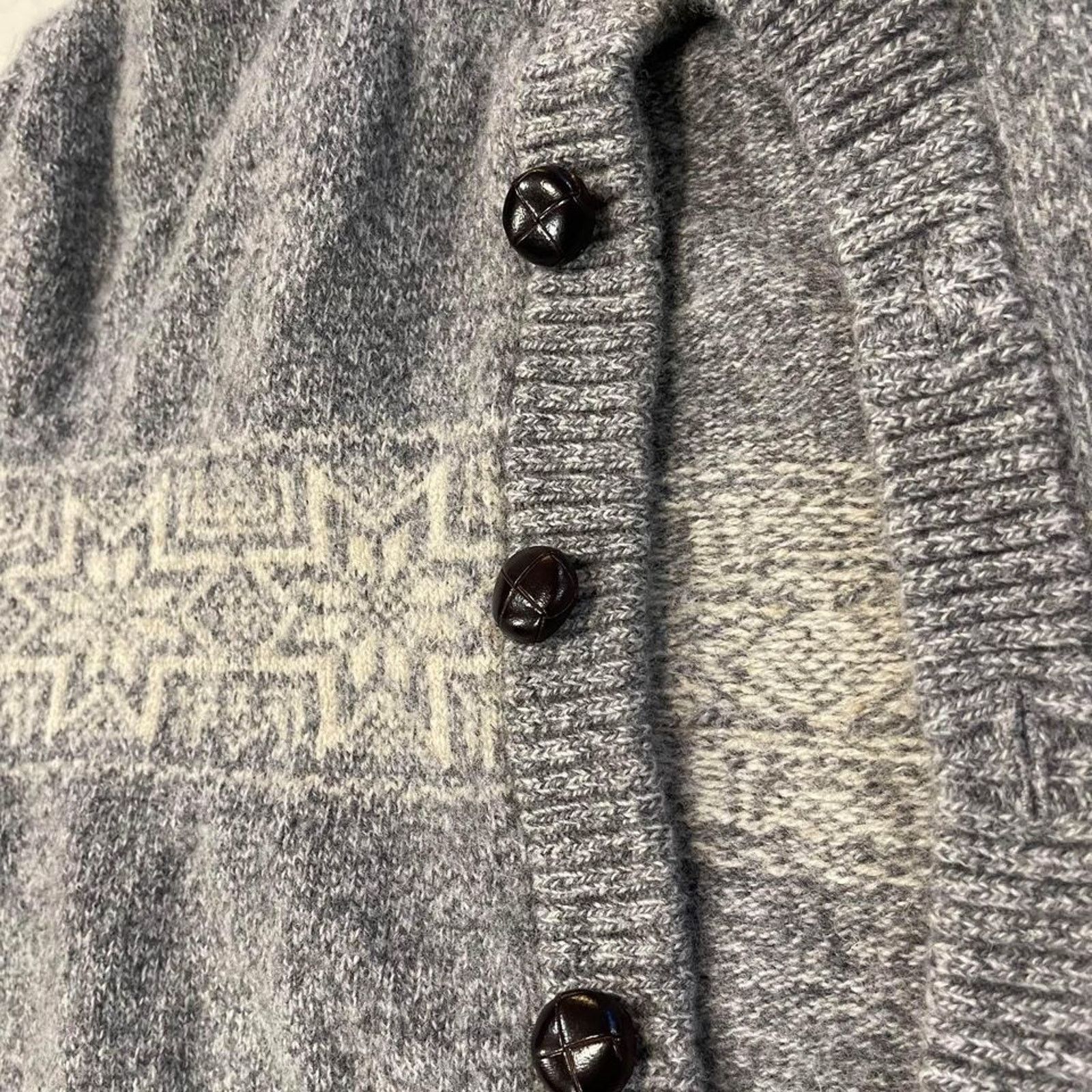 Brooks Brothers Brooks Brothers Cardigan Sweater Mens Large Gray Wool Blend Size US L / EU 52-54 / 3 - 3 Thumbnail