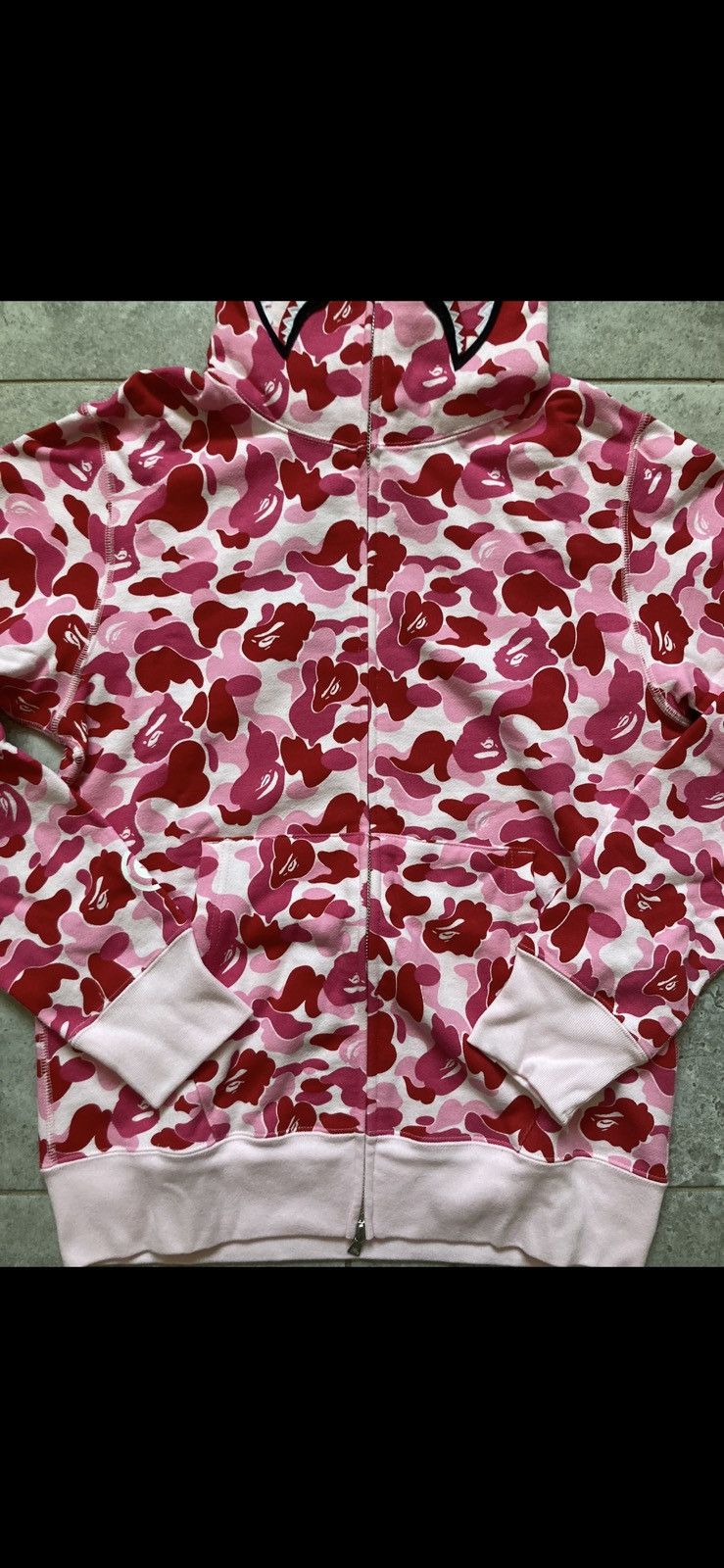 Bape Bape ABC camo shark full zip hoodie pink Size US M / EU 48-50 / 2 - 3 Thumbnail