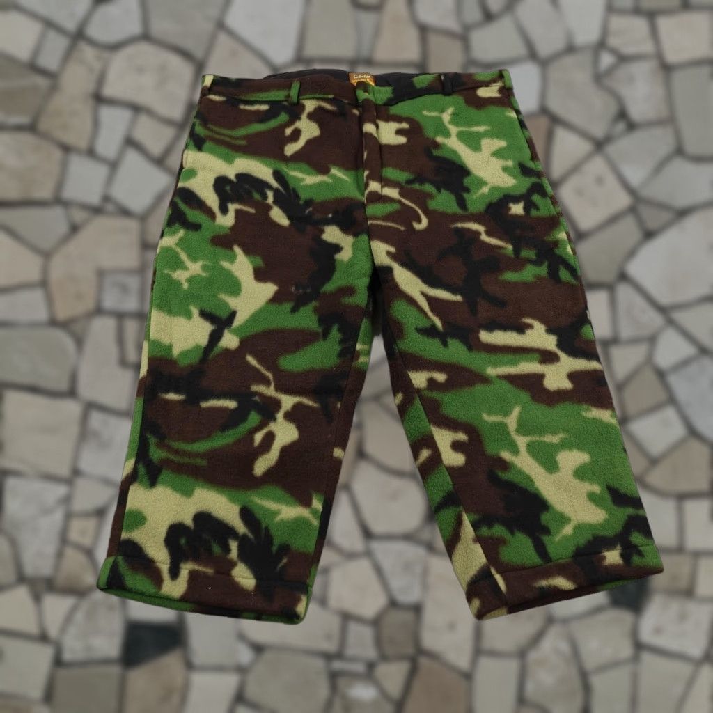 Vintage VINTAGE Cabela's Pants Mens 3XL Camo Whitetail Polartec Fleece Hunting Hemmed USA Pants 90s Camouflage Mens Size US 39 - 1 Thumbnail