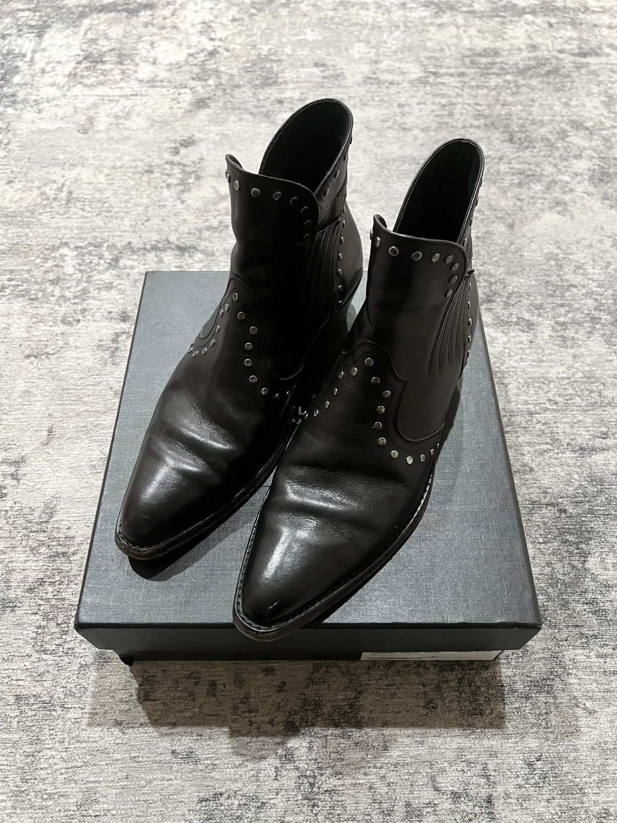 Saint Laurent Paris Saint Laurent paris studded boots wyatt Size US 8 / EU 41 - 9 Thumbnail