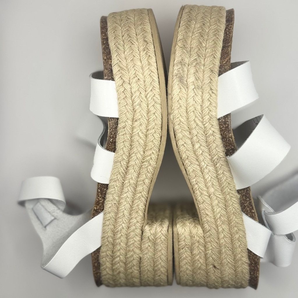 Steve Madden Steve Madden platform white leather sandals 10 Size US 10 / IT 40 - 5 Thumbnail