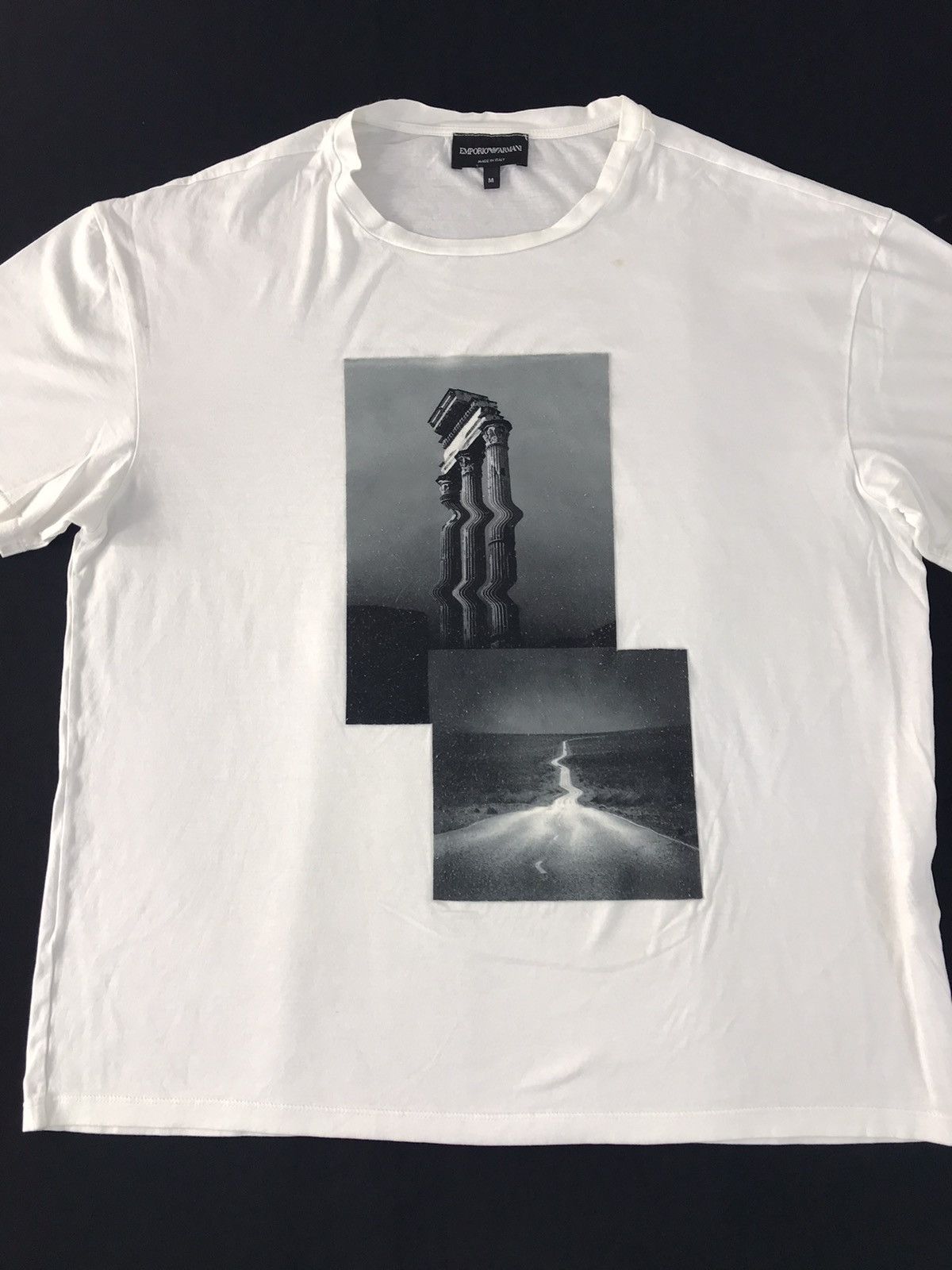 Emporio Armani Italian Brand Big Graphic Screen Printed Tee