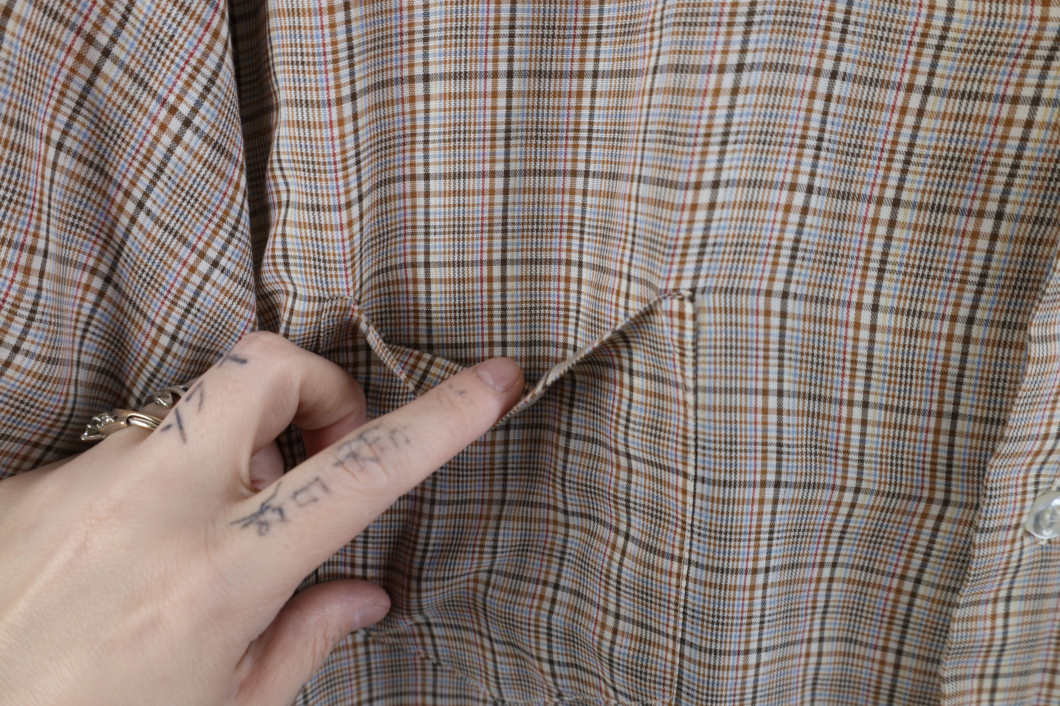 Vintage Vintage 70s Streetwear Short Sleeve Button Shirt Plaid Size US L / EU 52-54 / 3 - 8 Thumbnail