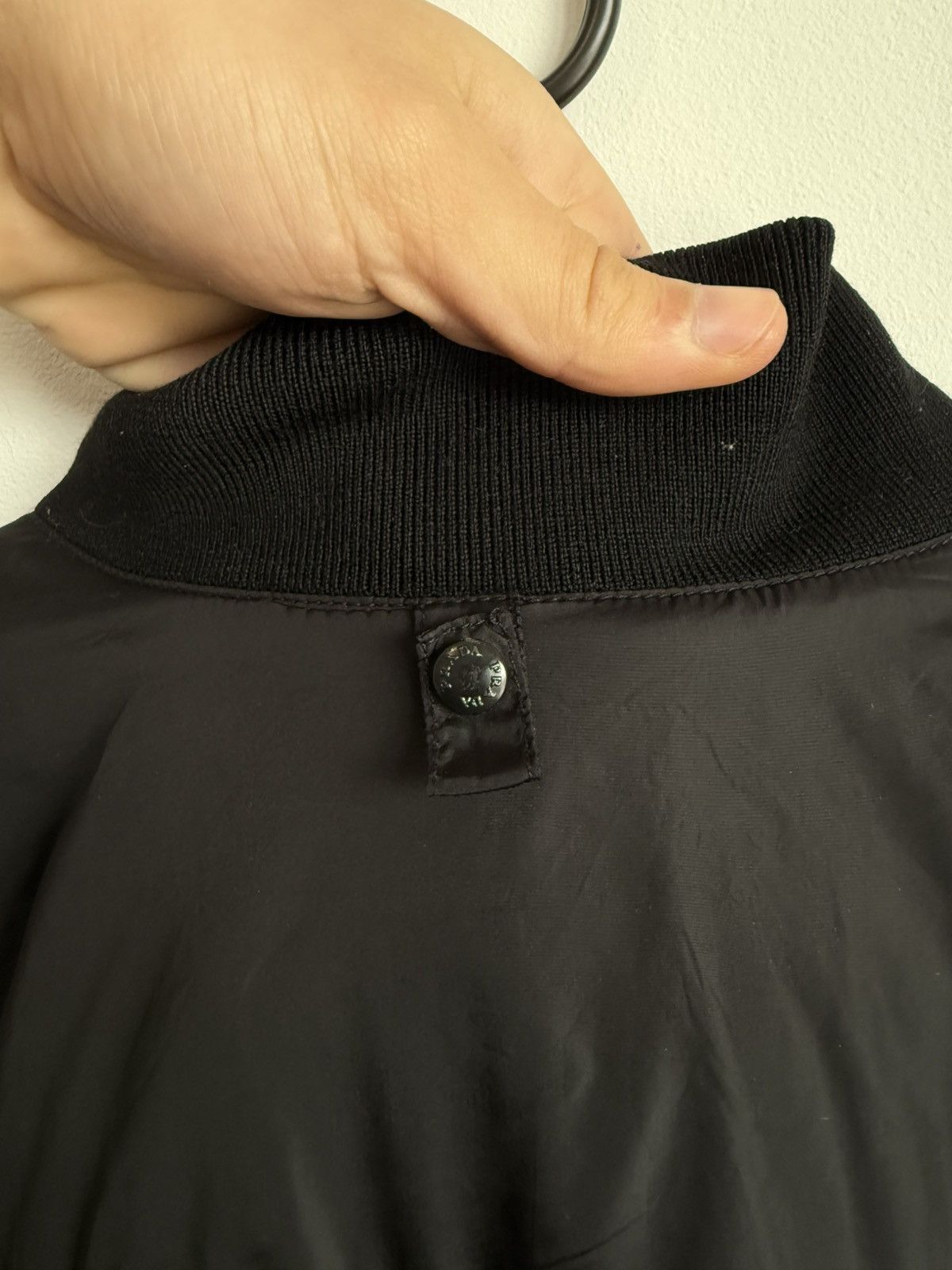 Prada Prada SGV810 Vintage Nylon Zip Jacket – Black Size US XL / EU 56 / 4 - 4 Thumbnail
