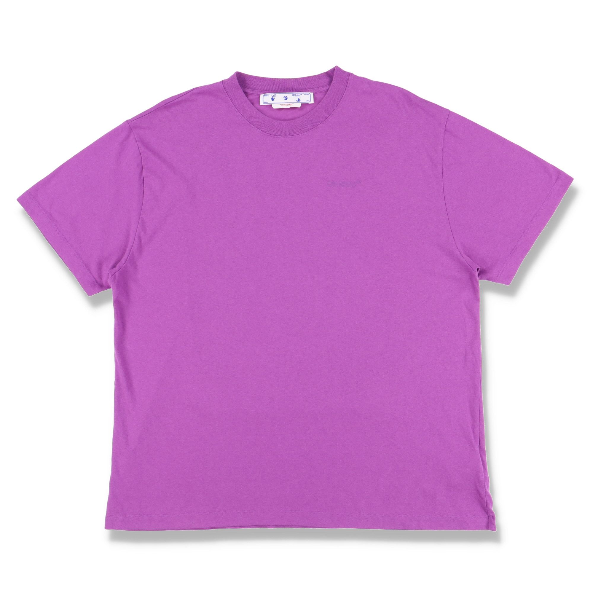 Off-White Purple Logo Rubber Diagonals Oversized T-Shirt Size US S / EU 44-46 / 1 - 5 Thumbnail