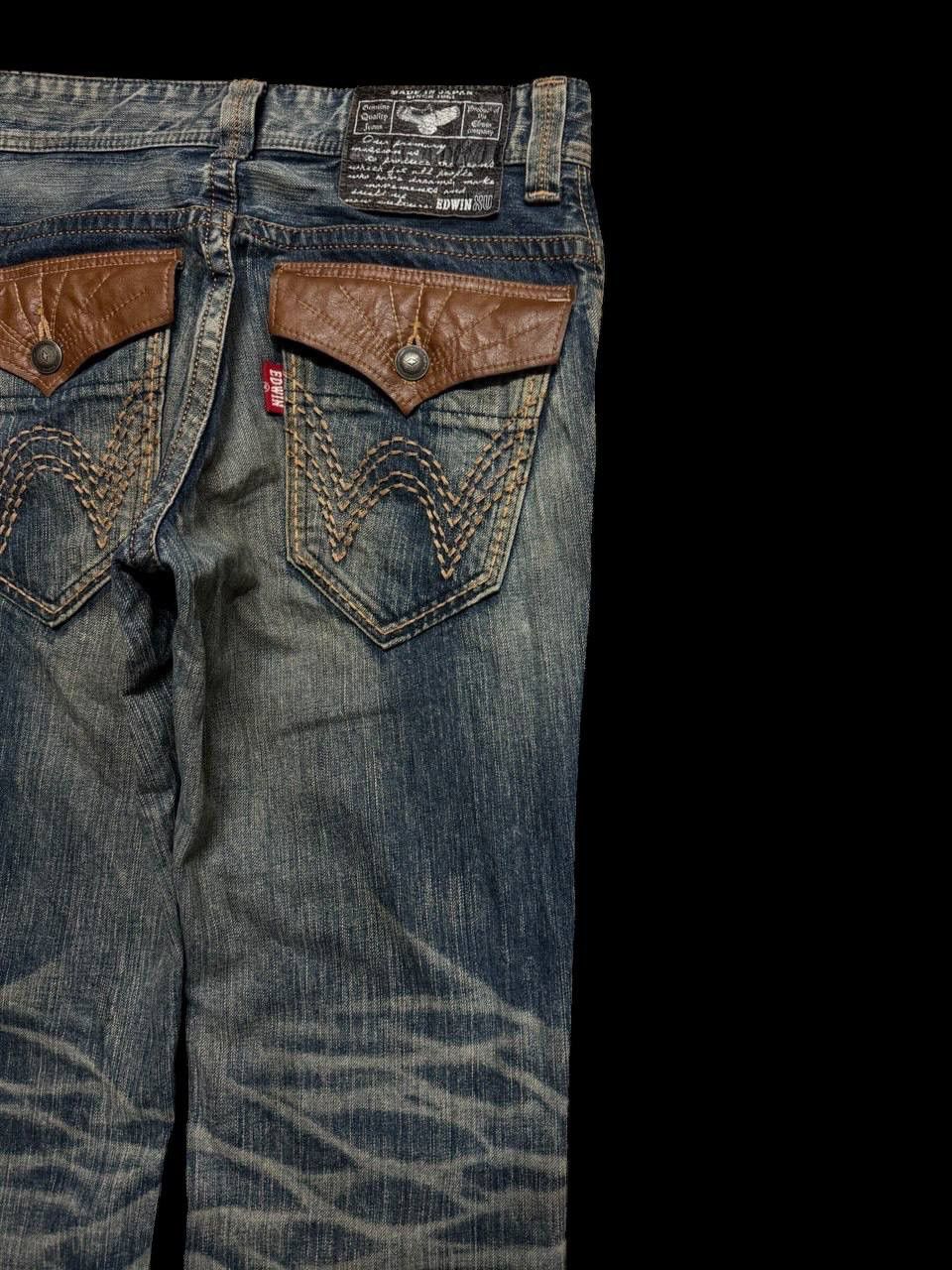 Edwin FLARE 90s Edwin Sick Rusty Whisker Mudwash Distressed Jeans Size US 30 / EU 46 - 15 Thumbnail