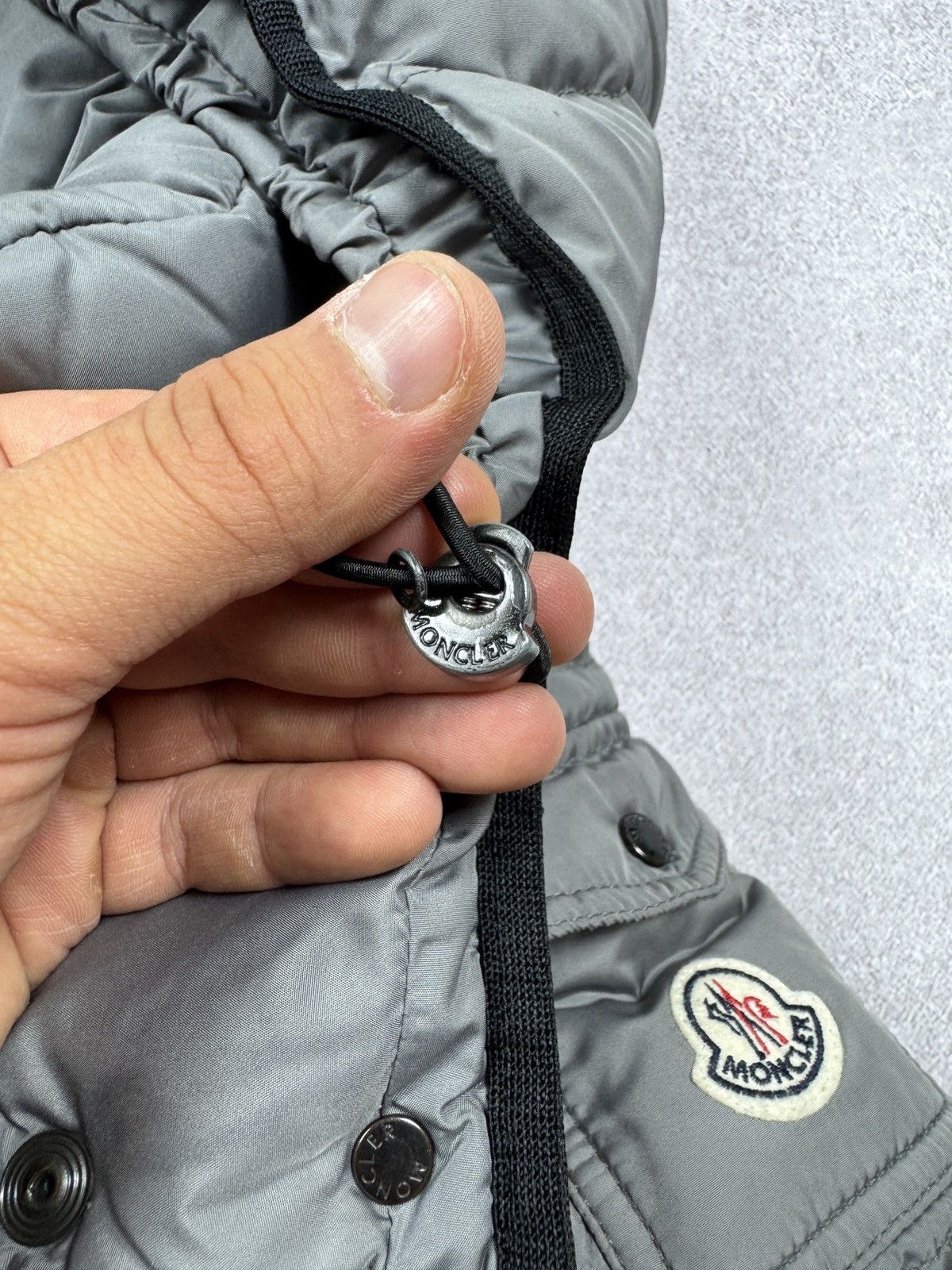 Moncler Women`s Moncler Bea Guibbotto Gray Puffer Jacket Size 0 / S Size XS / US 0-2 / IT 36-38 - 23 Thumbnail