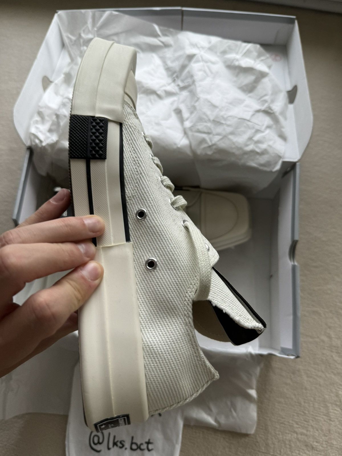 Converse × Rick Owens Drkshdw NEW | TURBODRK DRKSTAR LOW CHUCK 70 OX US8.5 Size US 8.5 / EU 41-42 - 4 Thumbnail
